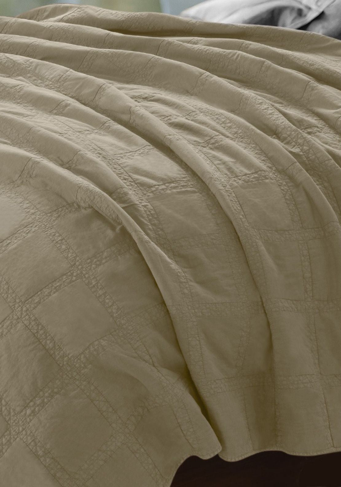 The Home Collection 100% Cotton Portland Throw - Nude 2 Shaws Department Stores