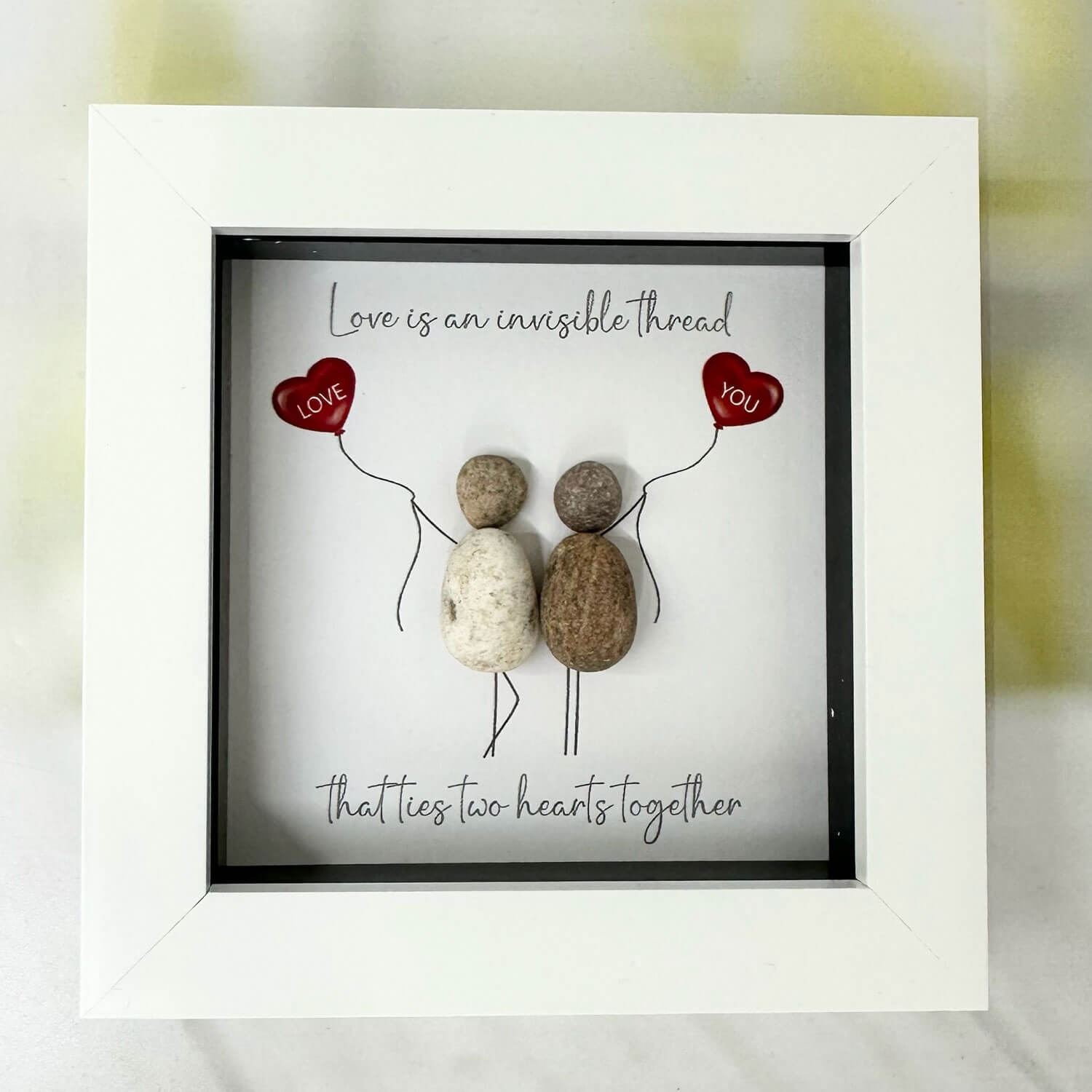 Love Is An Invisible Thread Pebble Picture – Shaws
