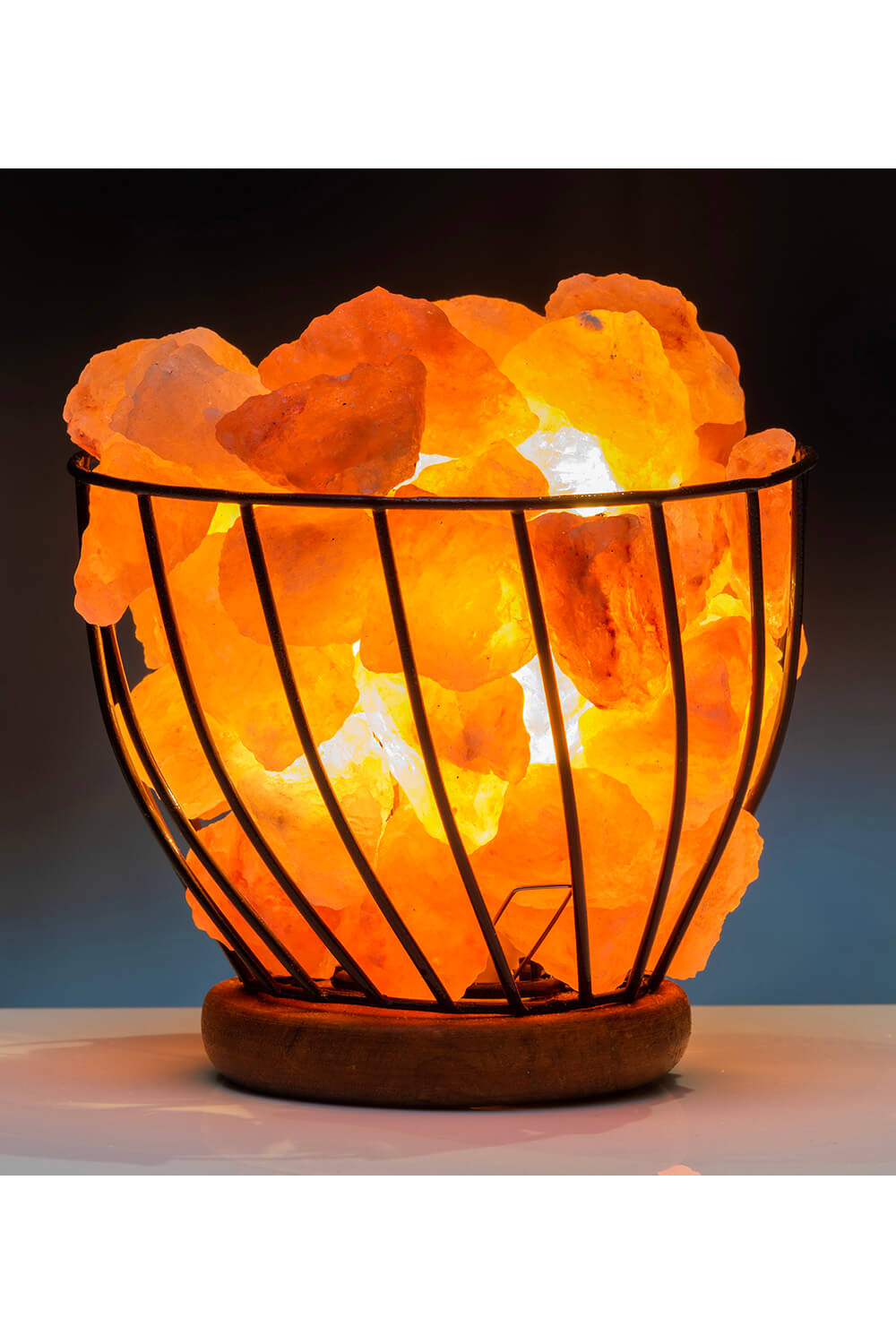 Himalayan Himalayan Salt Lamp With Wood Base 1 Shaws Department Stores