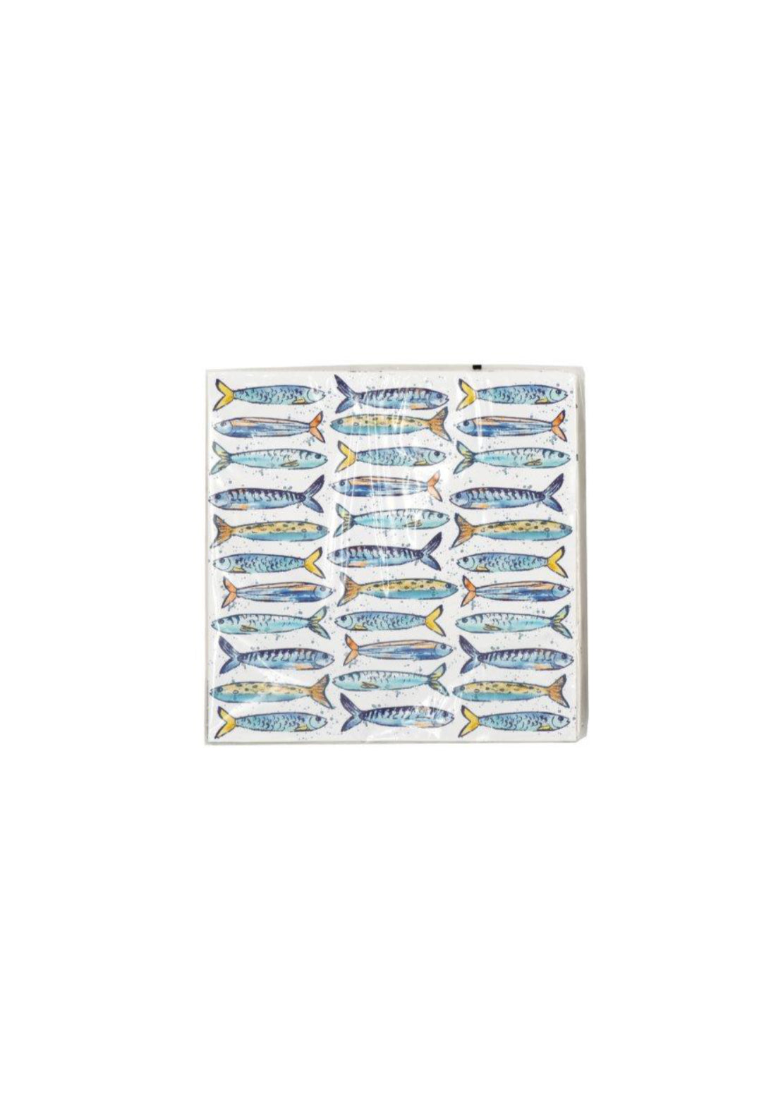 Sardine Design Napkins - Blue Print