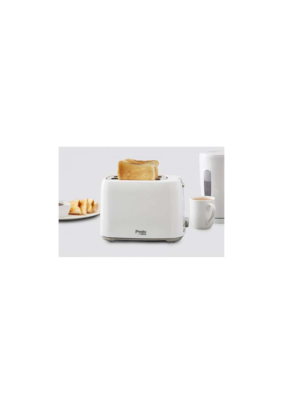 Tower Presto 2 Slice Toaster | PT20055WHT 2 Shaws Department Stores