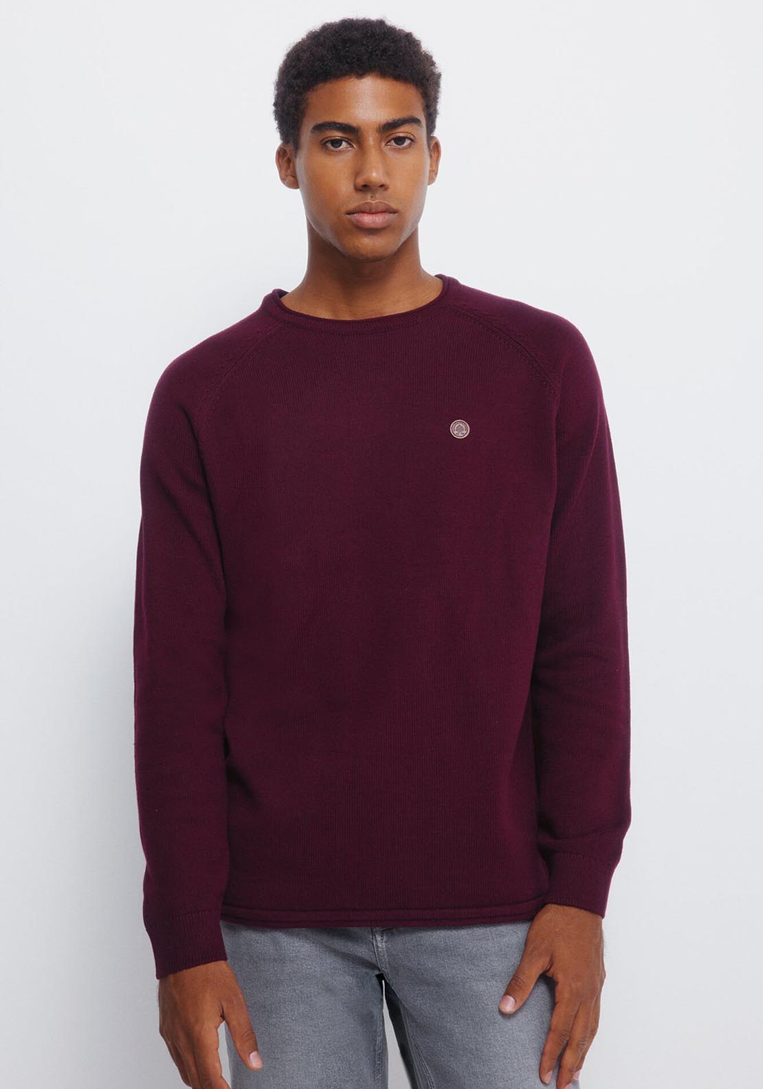 Crew Neck Jumper - Red