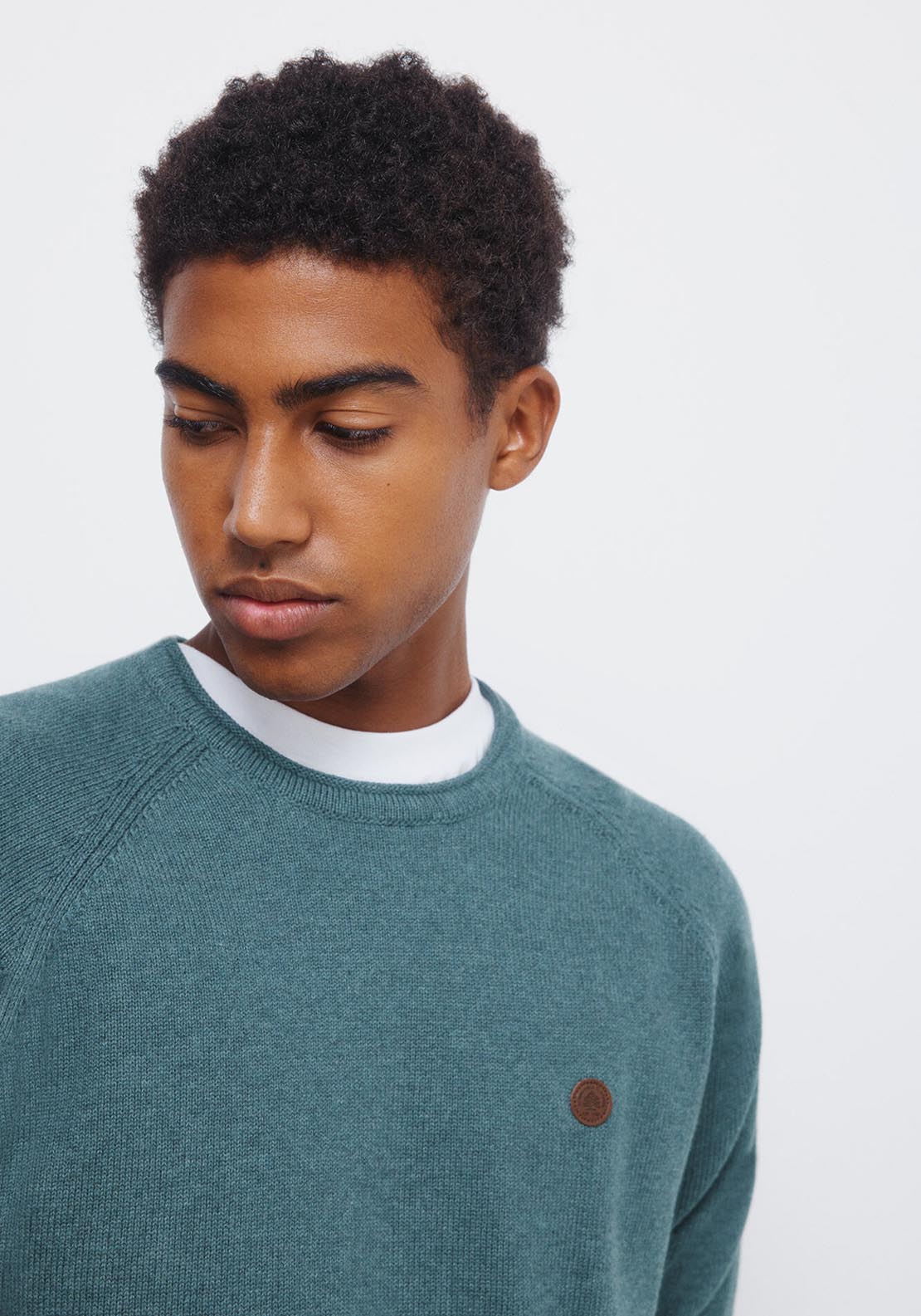 Springfield Rolled Neck Jumper - Blue 3 Shaws Department Stores