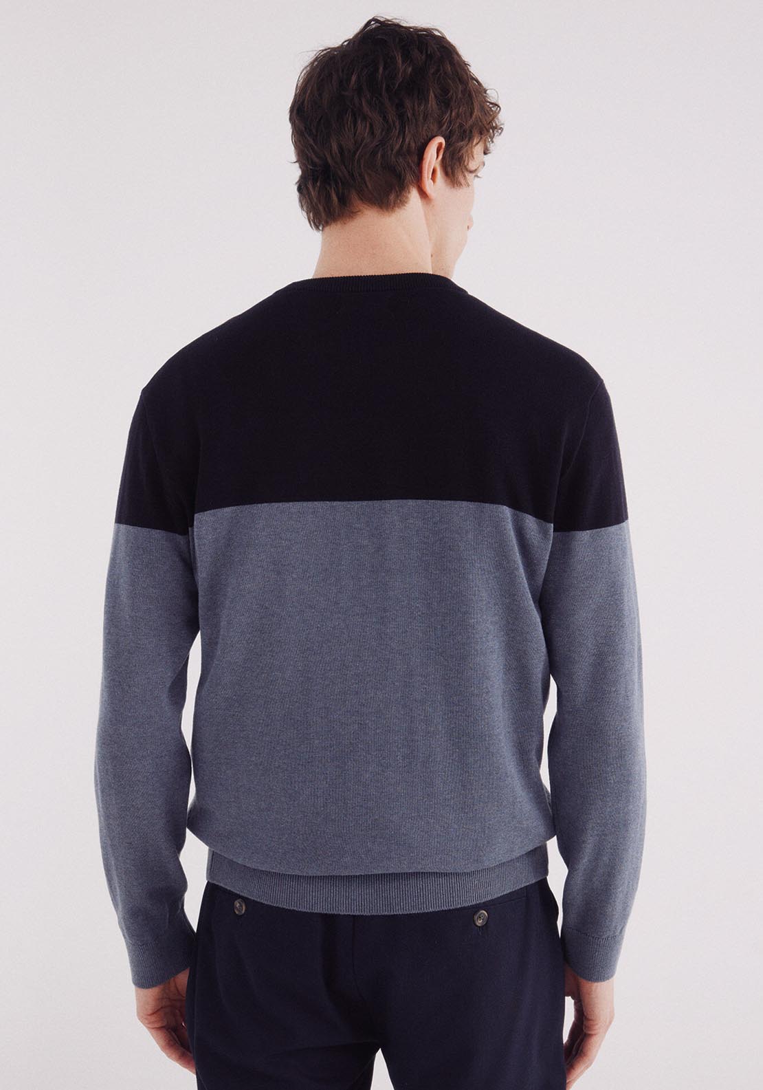 Crew Neck Jumper - Blue