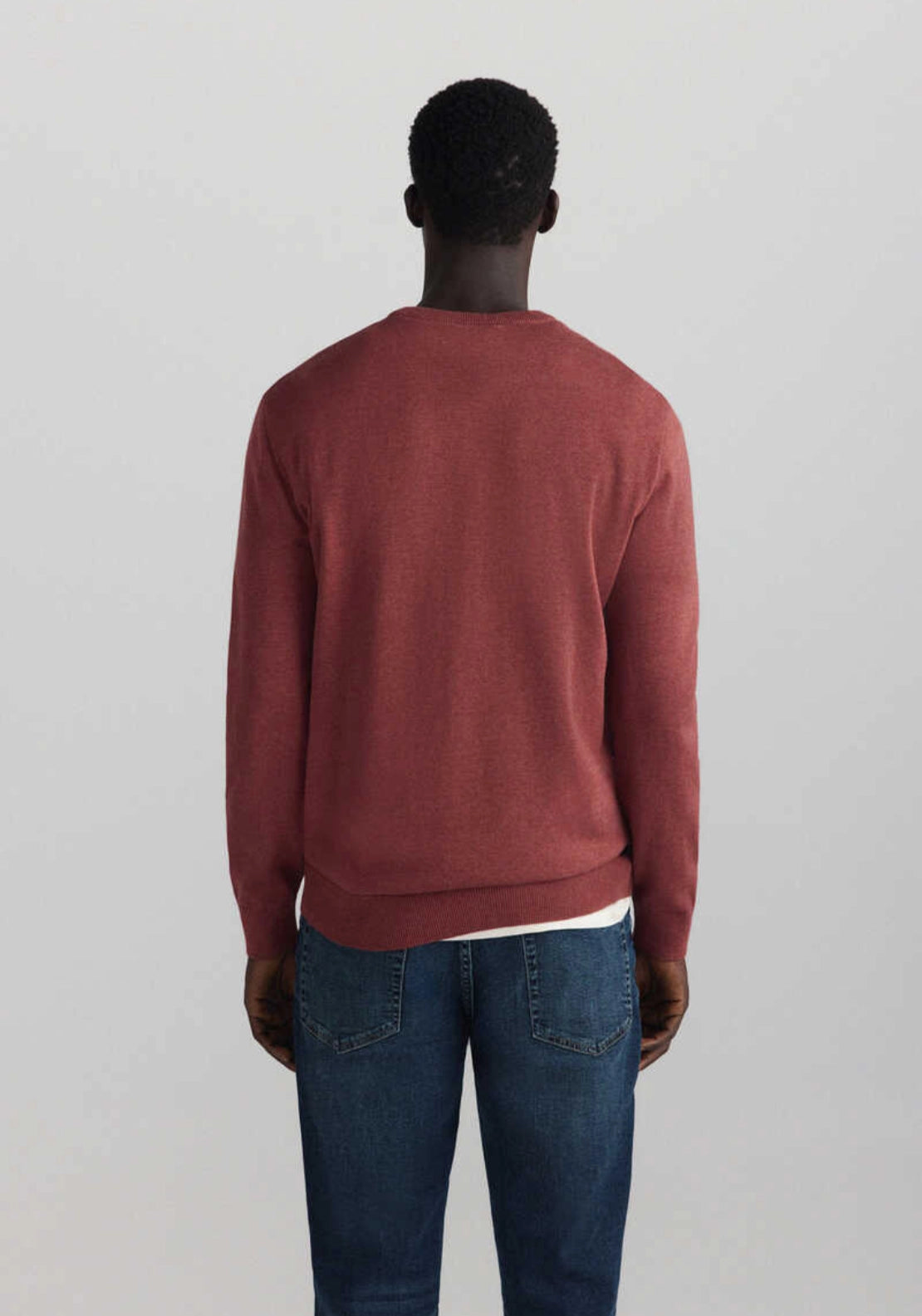 V Neck Basic Knit - Pink