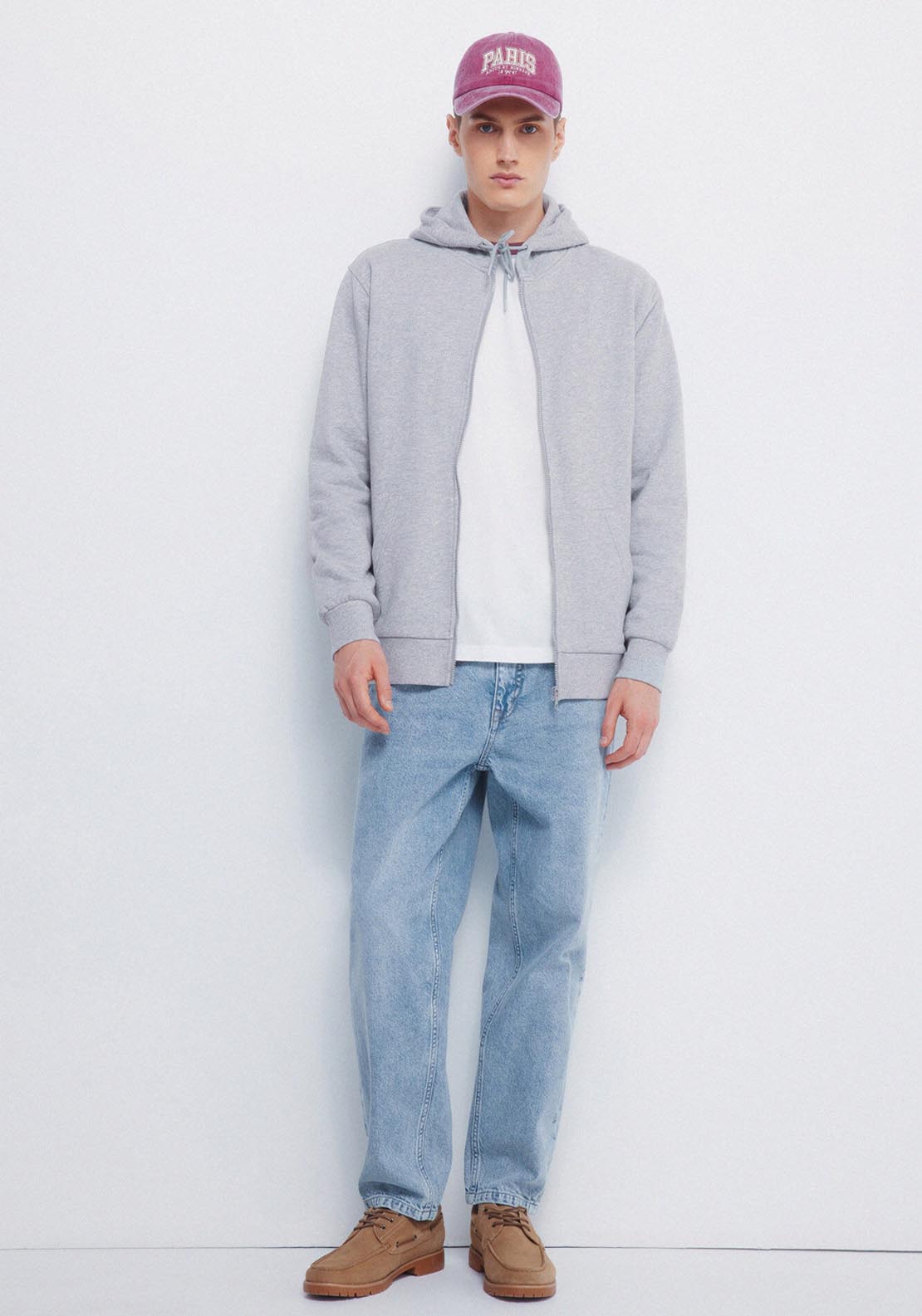 Full Zip Sweatshirt - Grey