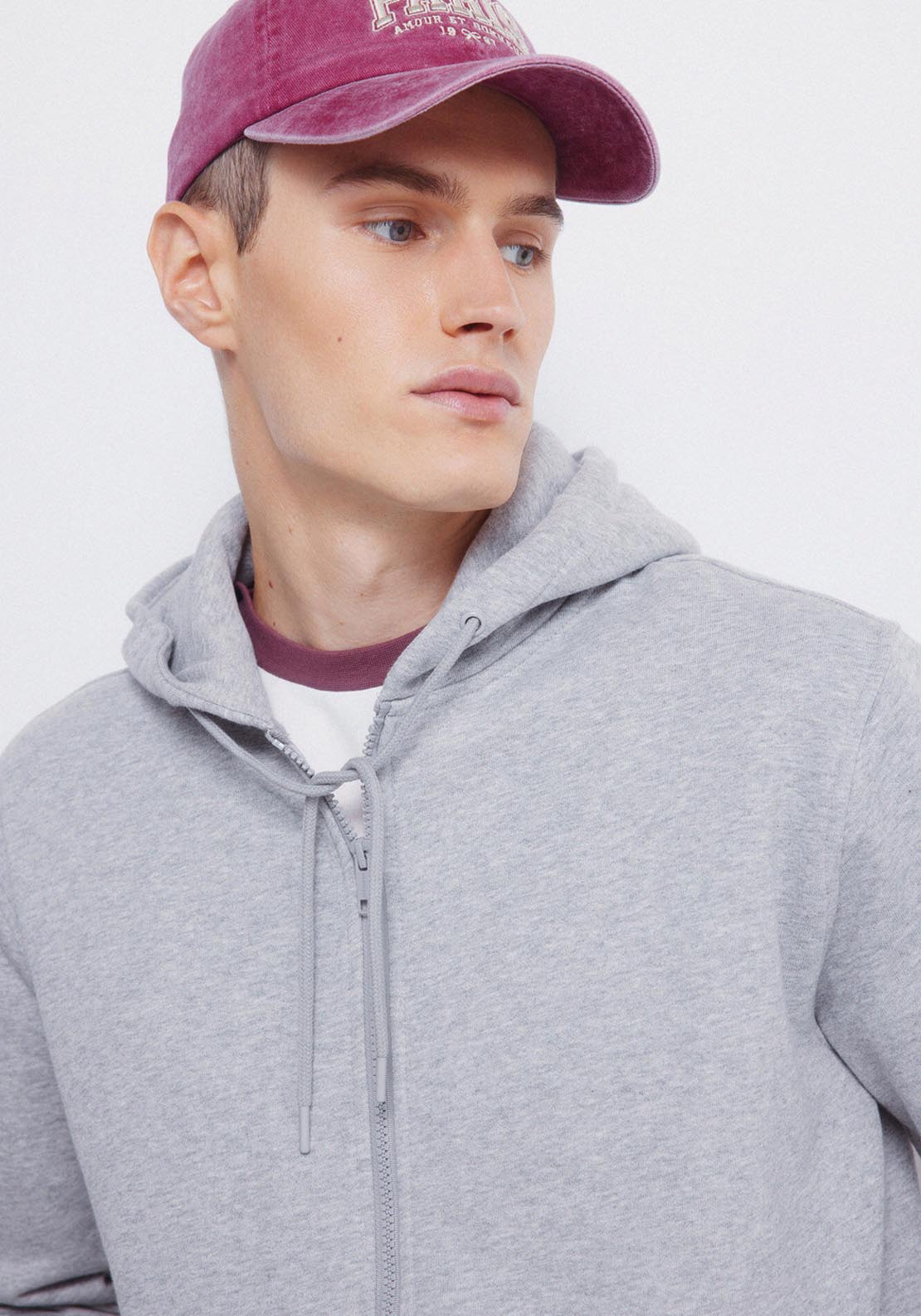 Full Zip Sweatshirt - Grey