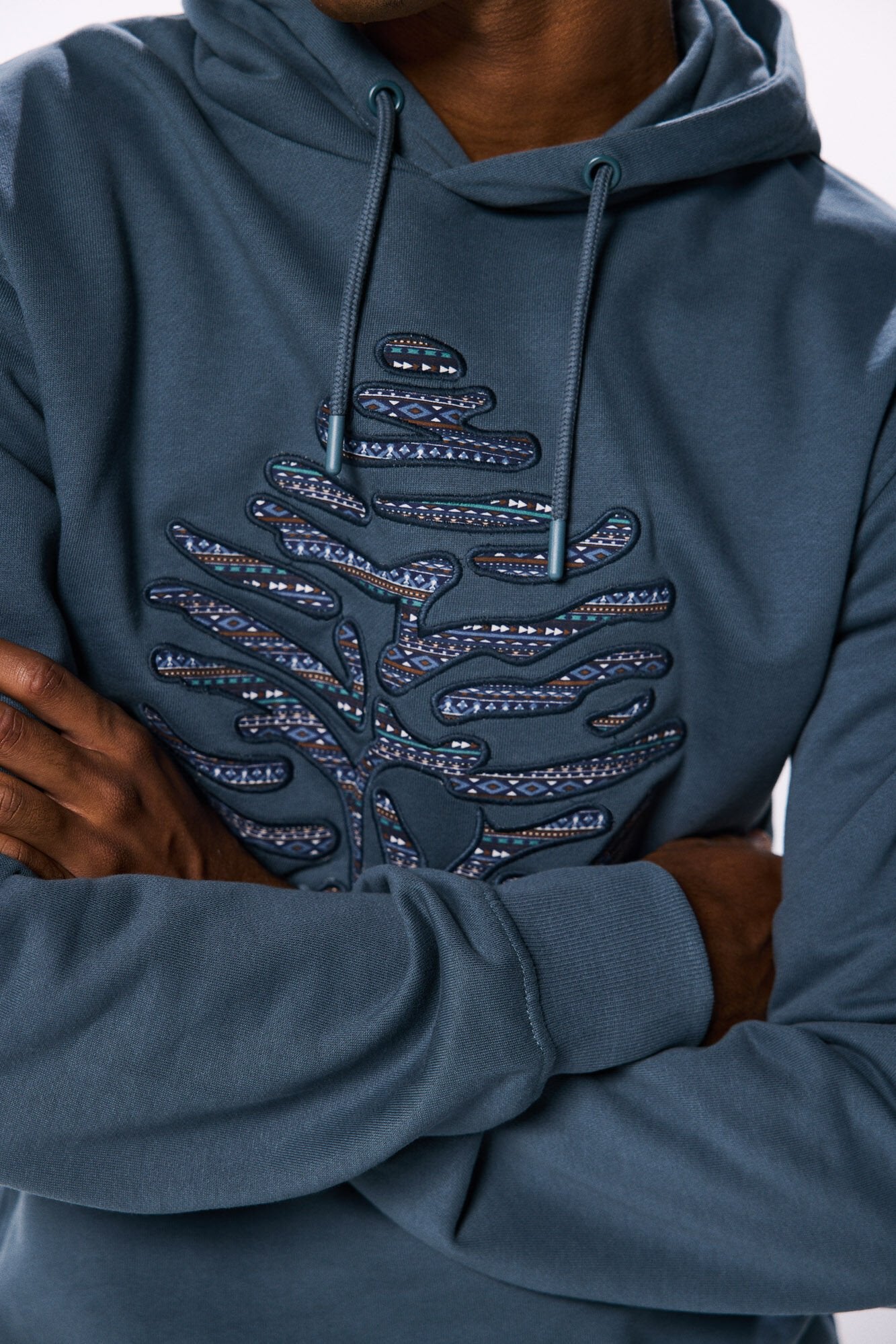 Springfield Tree Hood Sweatshirt - Blue 5 Shaws Department Stores