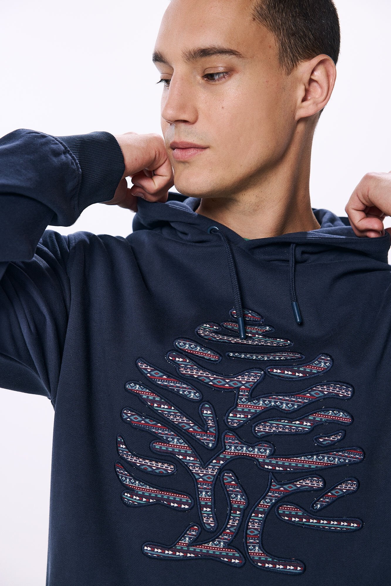 Springfield Tree Hoodie - Blue 4 Shaws Department Stores