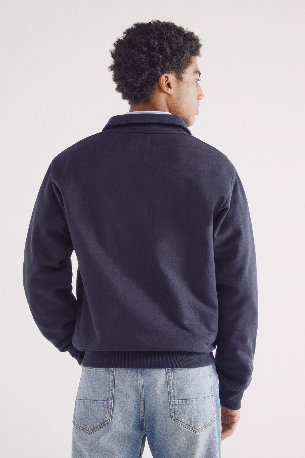 Springfield Open trucker sweatshirt - Blue 6 Shaws Department Stores