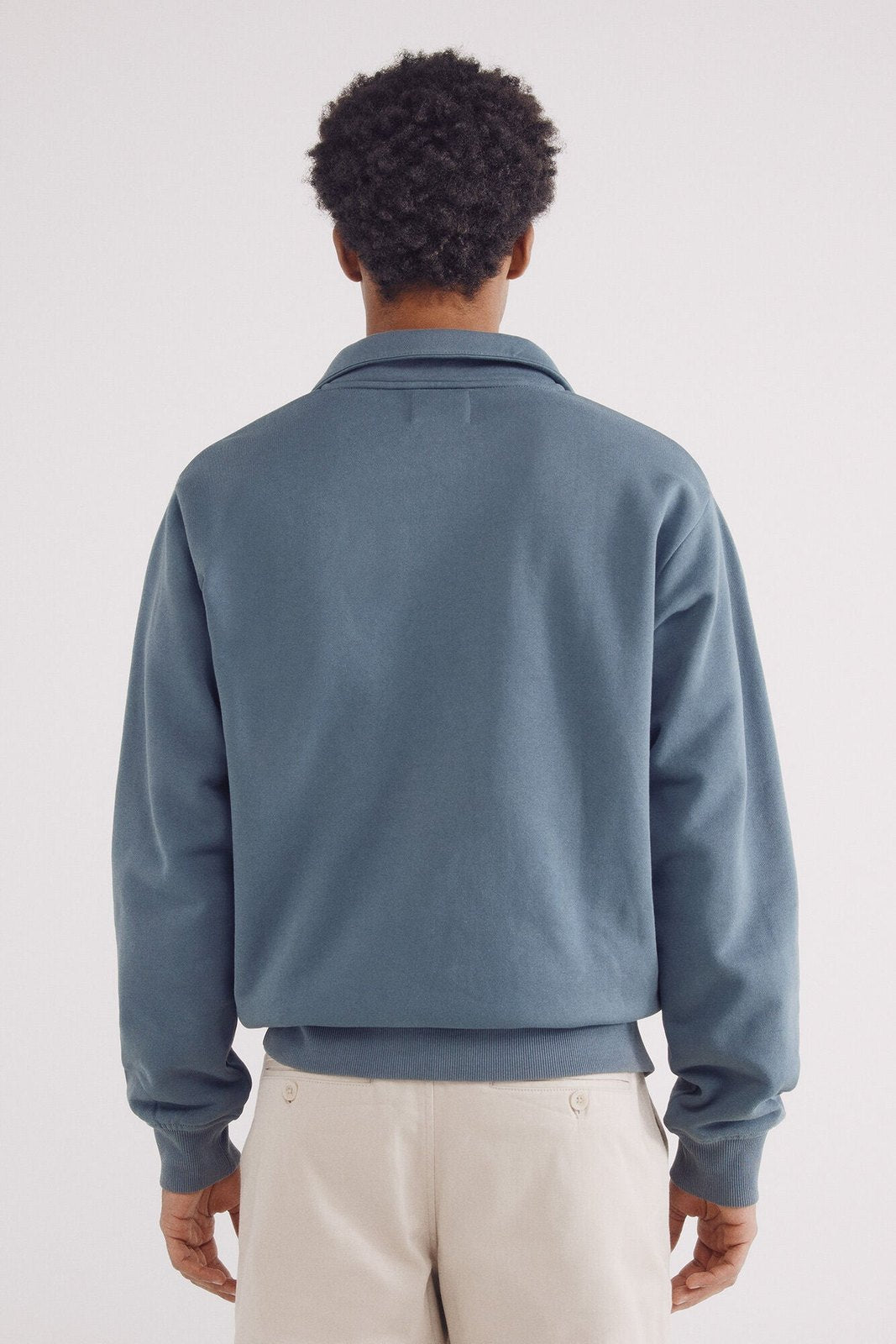 Springfield Open trucker sweatshirt - Blue 7 Shaws Department Stores