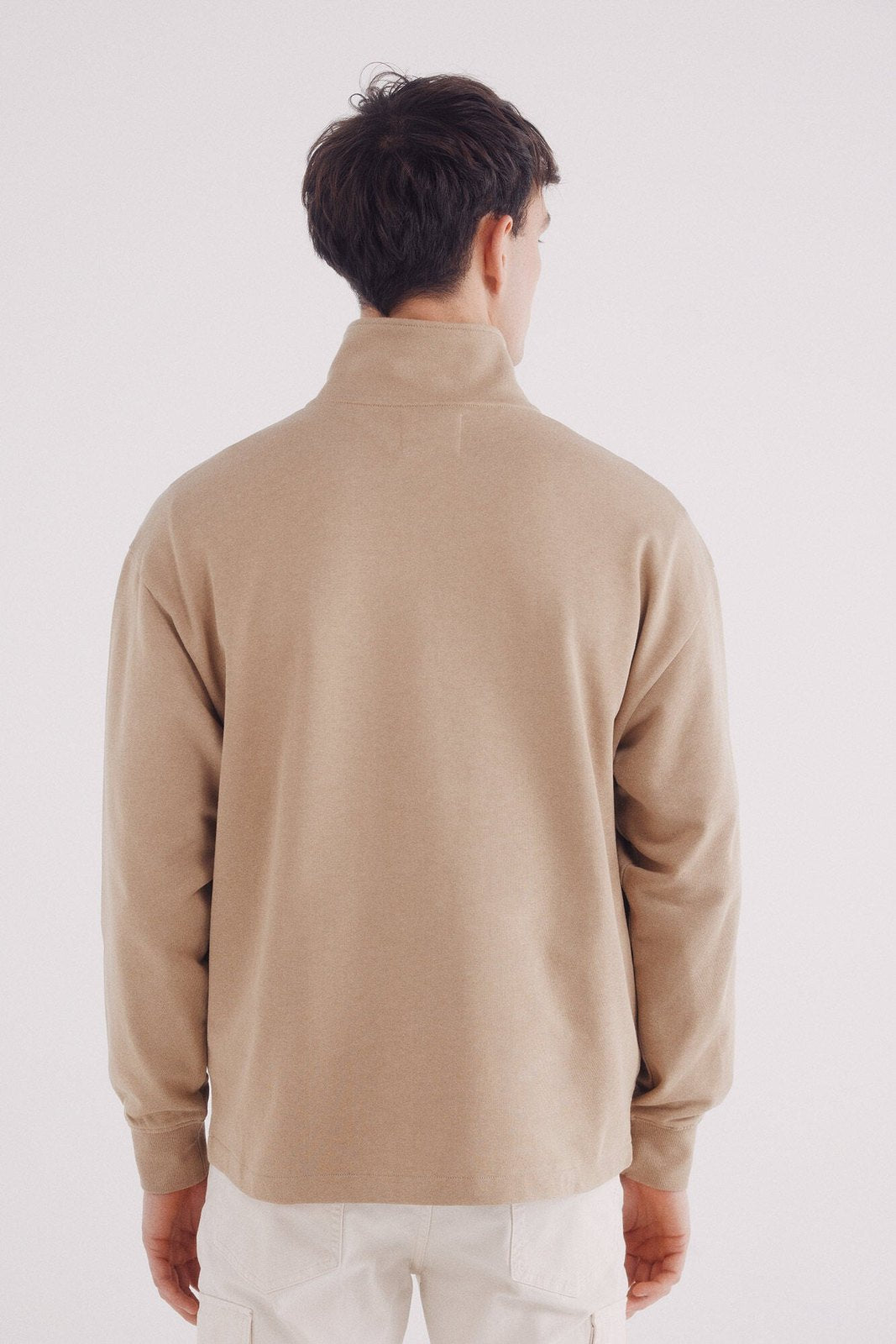 Springfield Trucker cut sweatshirt - Beige 6 Shaws Department Stores