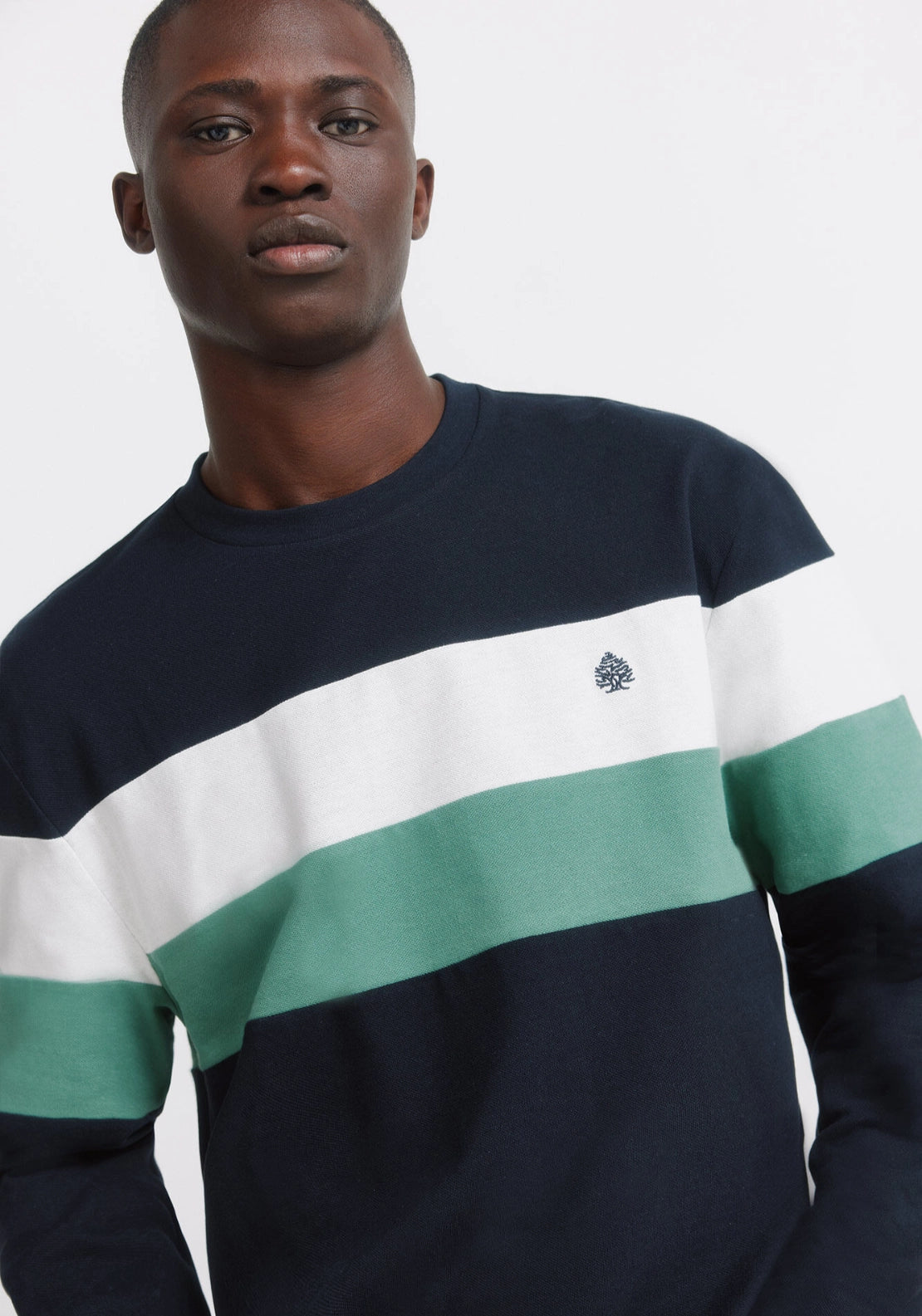 100% Cotton Long Sleeve Pique T-Shirt - Blue