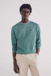 Double micro stripe long sleeve -shirt - Green