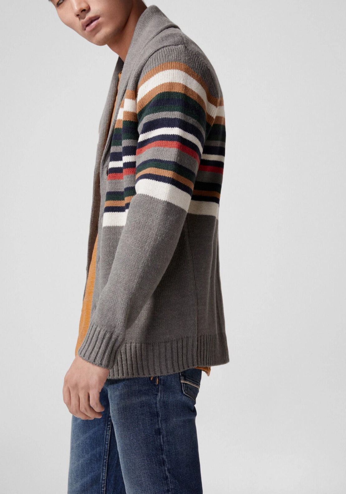 Button Down Cardigan - Grey
