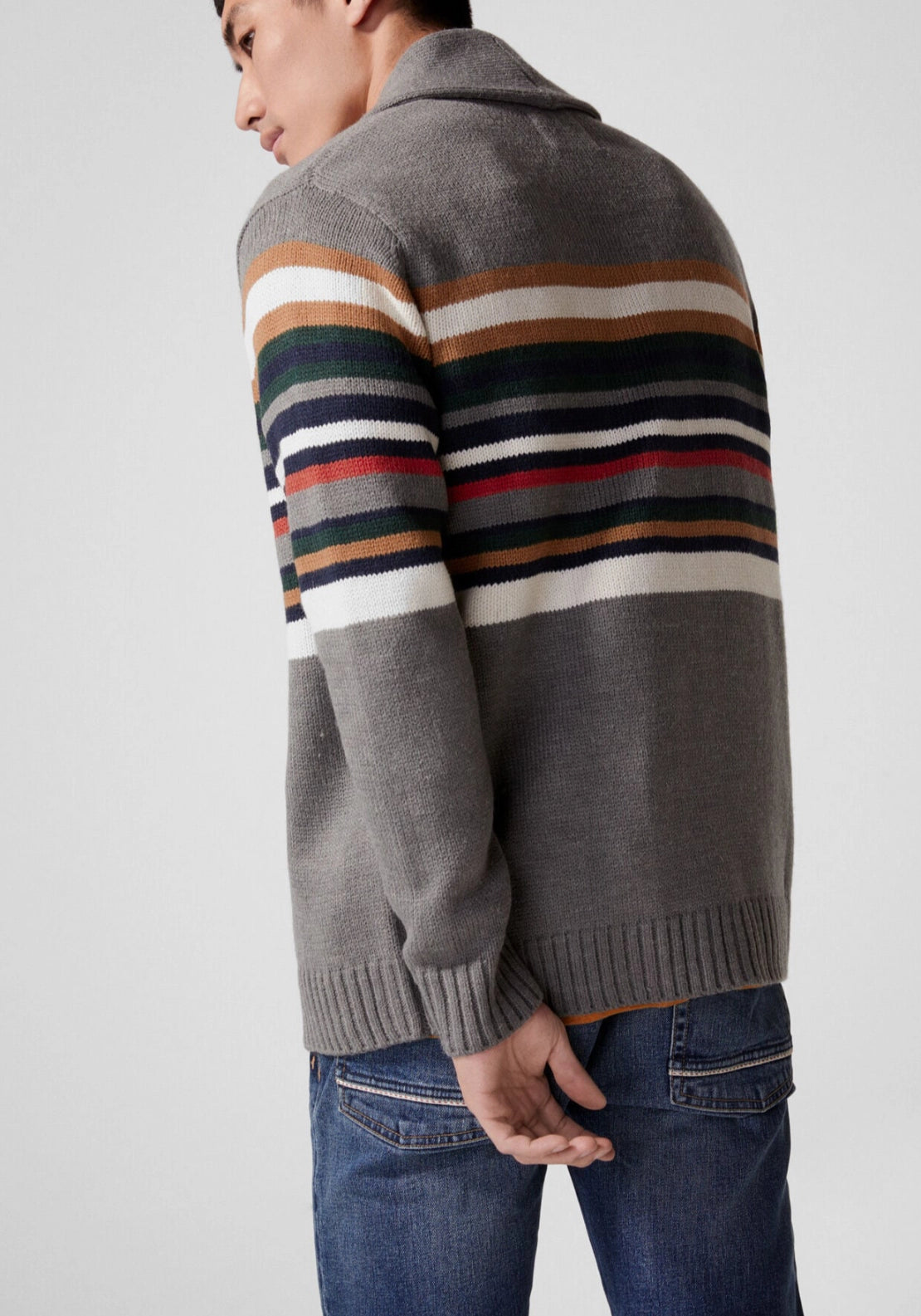 Button Down Cardigan - Grey