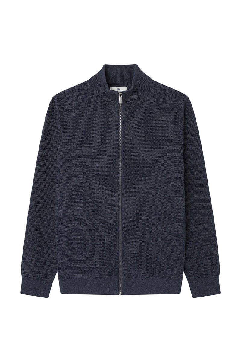 Springfield Zip Up Cardigan - Navy 5 Shaws Department Stores