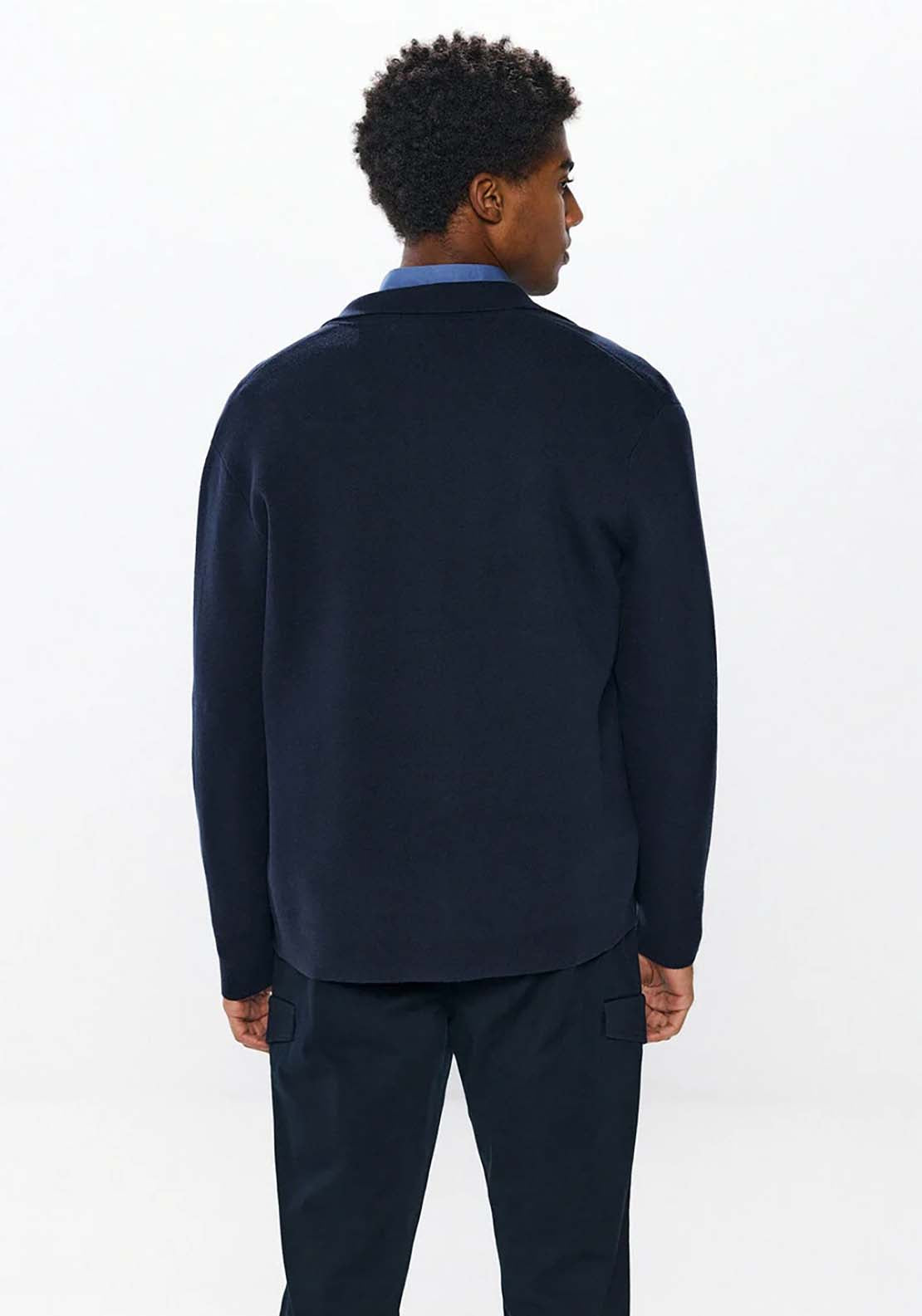Springfield Milano Jersey-Knit Cardigan With Buttons - Navy 3 Shaws Department Stores