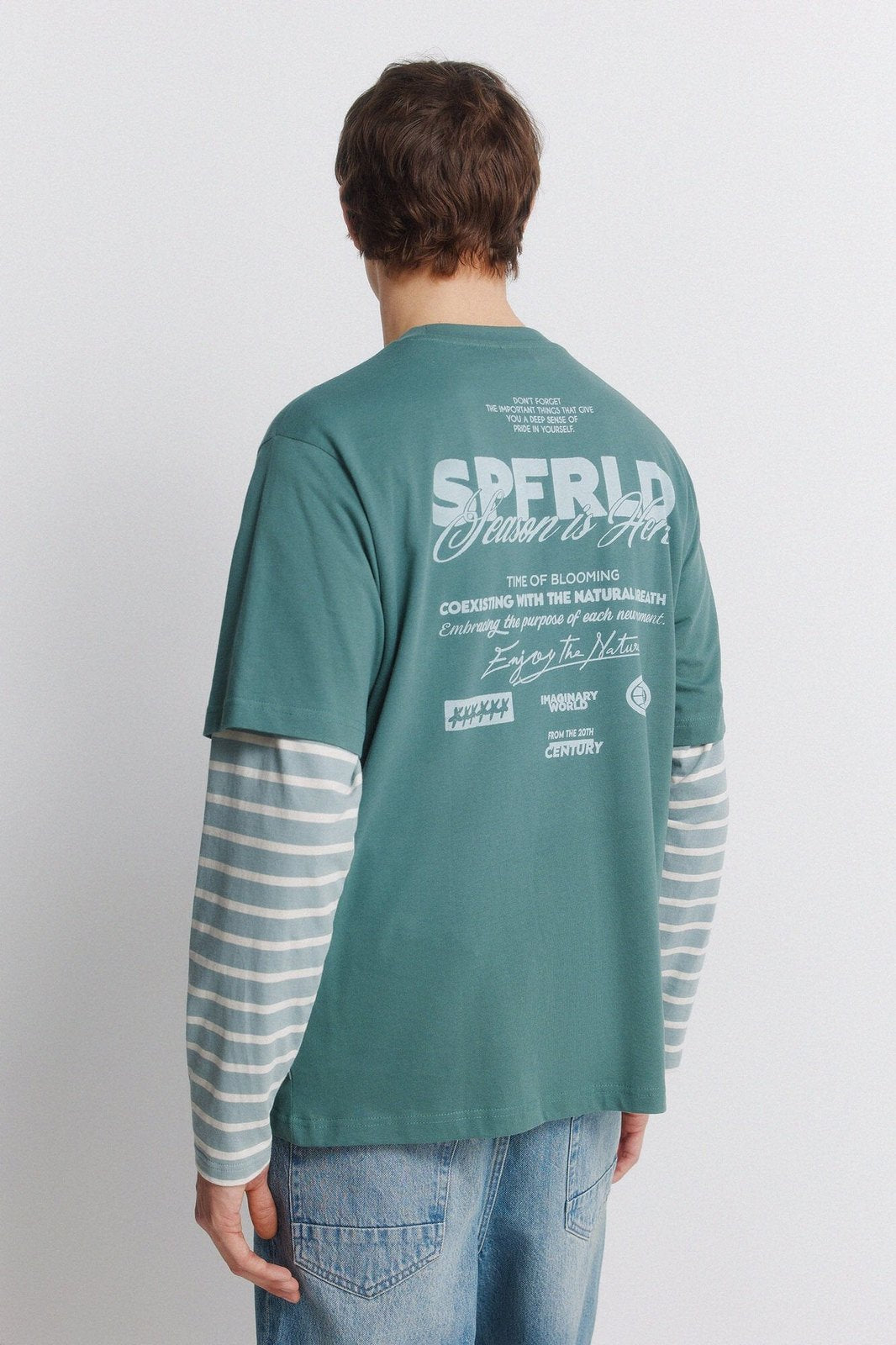 Branded Boxy T-Shirt - Blue