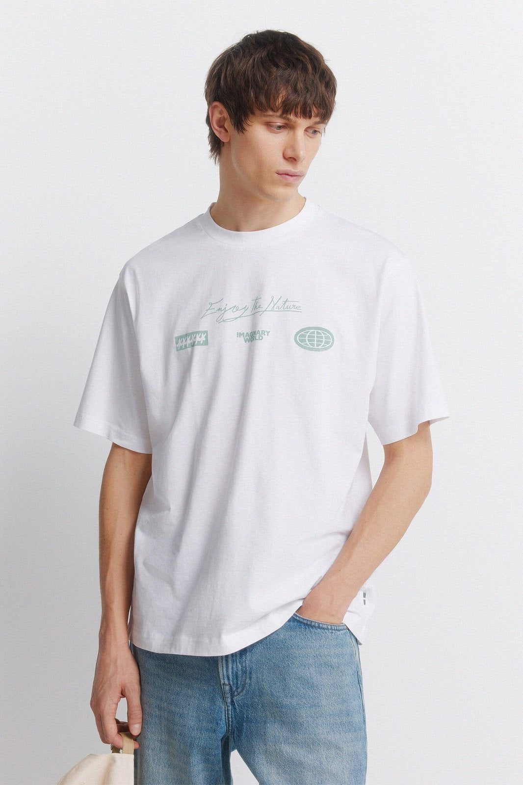 Branded Boxy T-Shirt - White