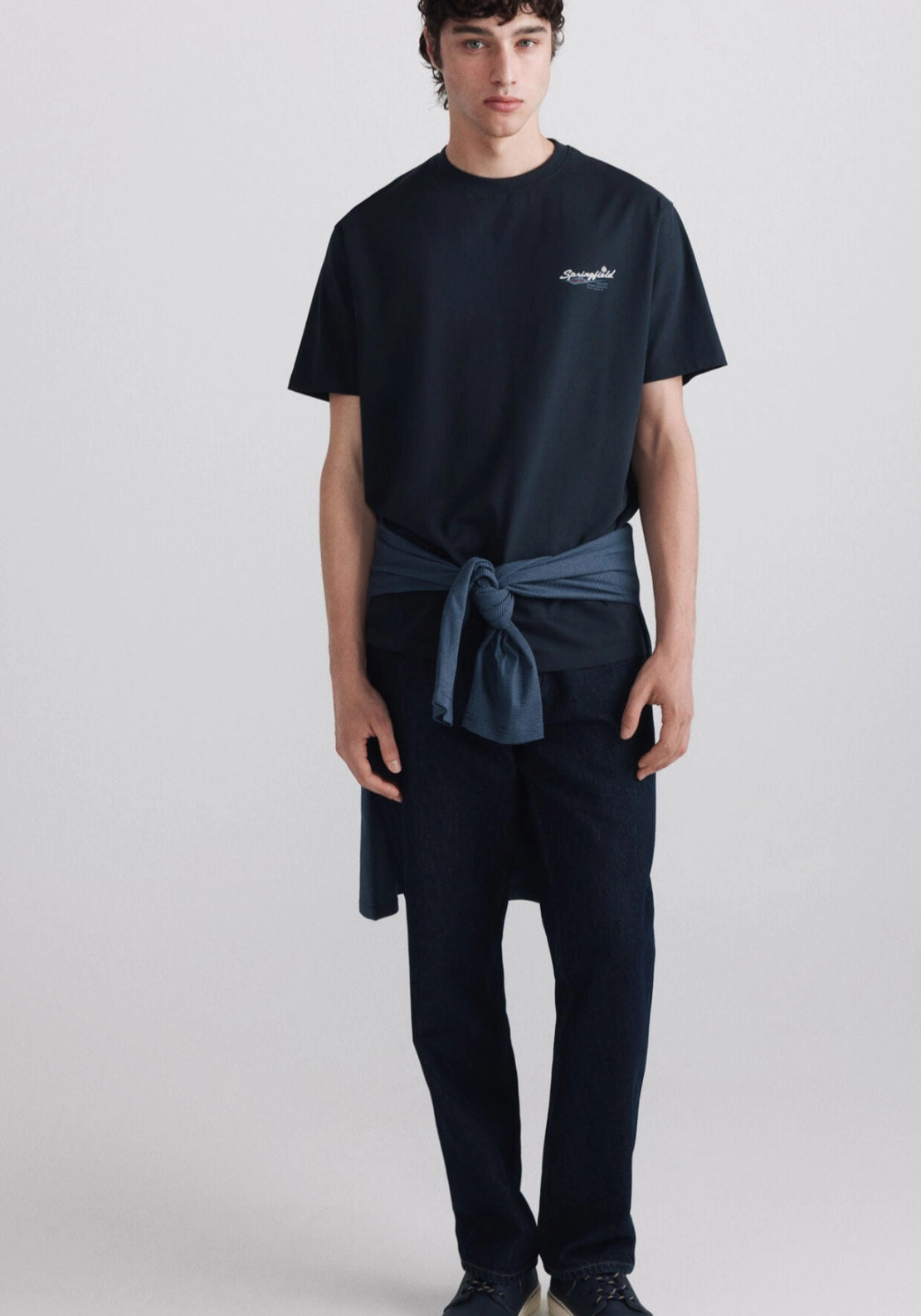 Race Logo Graphic Tee - Blue