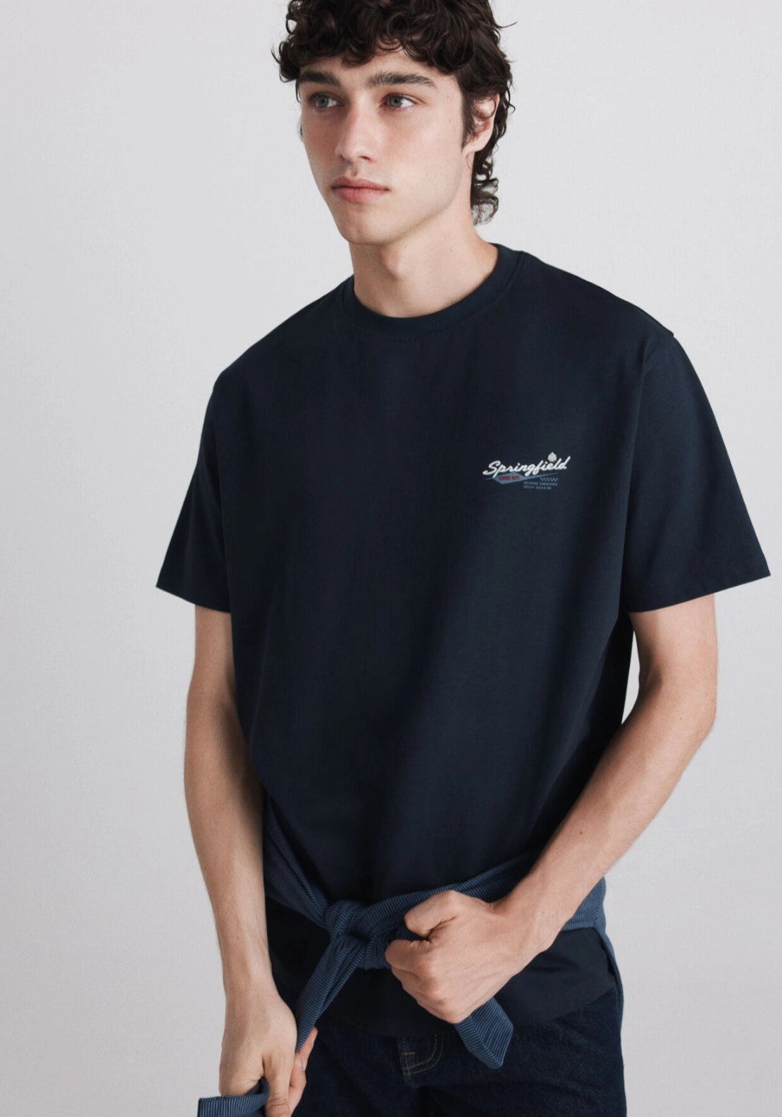 Race Logo Graphic Tee - Blue