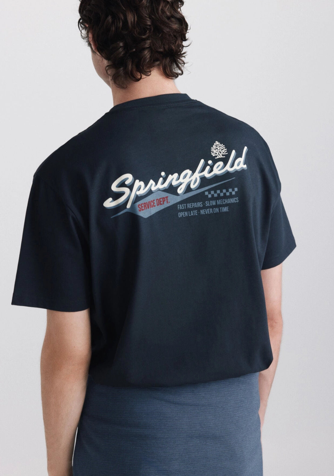 Race Logo Graphic Tee - Blue