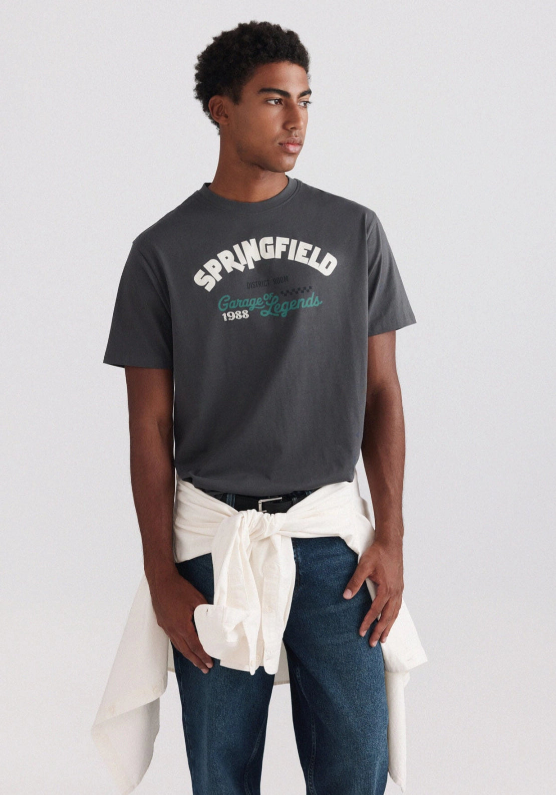 Garage Logo Graphic Tee - Grey