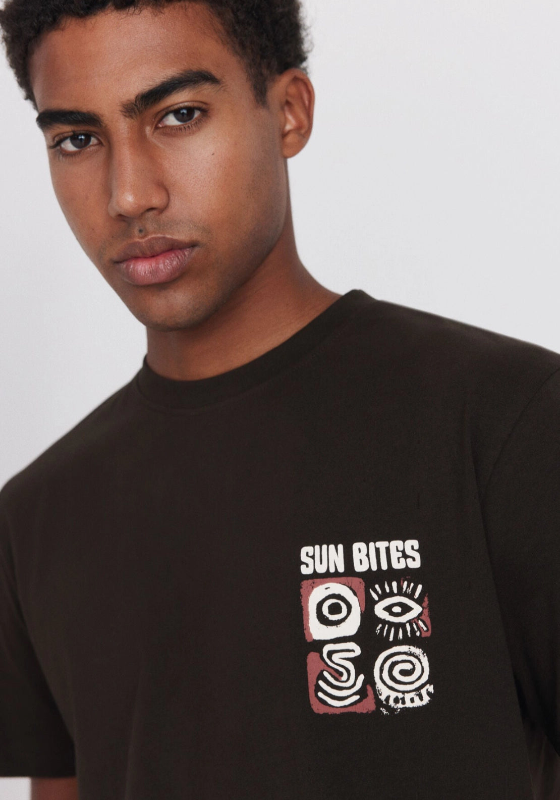Sun Bites Graphic Tee - Brown