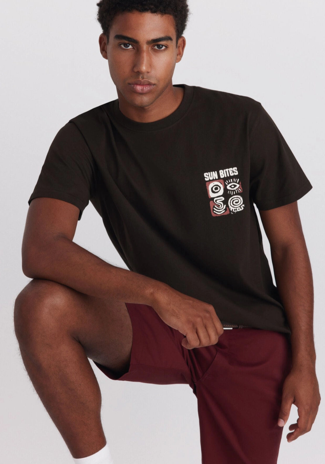 Sun Bites Graphic Tee - Brown