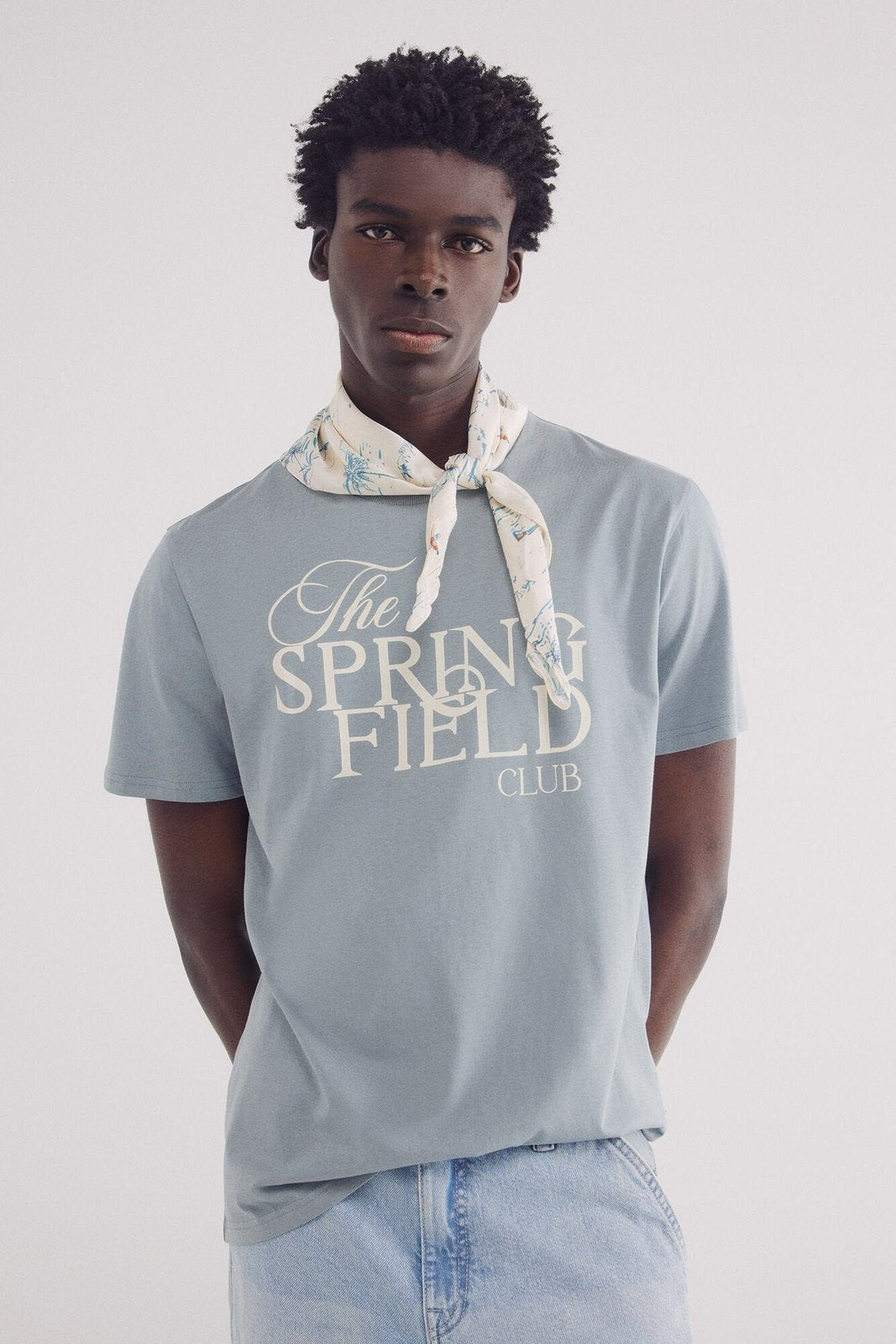 Springfield Springfield club logo t-shirt - Blue 3 Shaws Department Stores