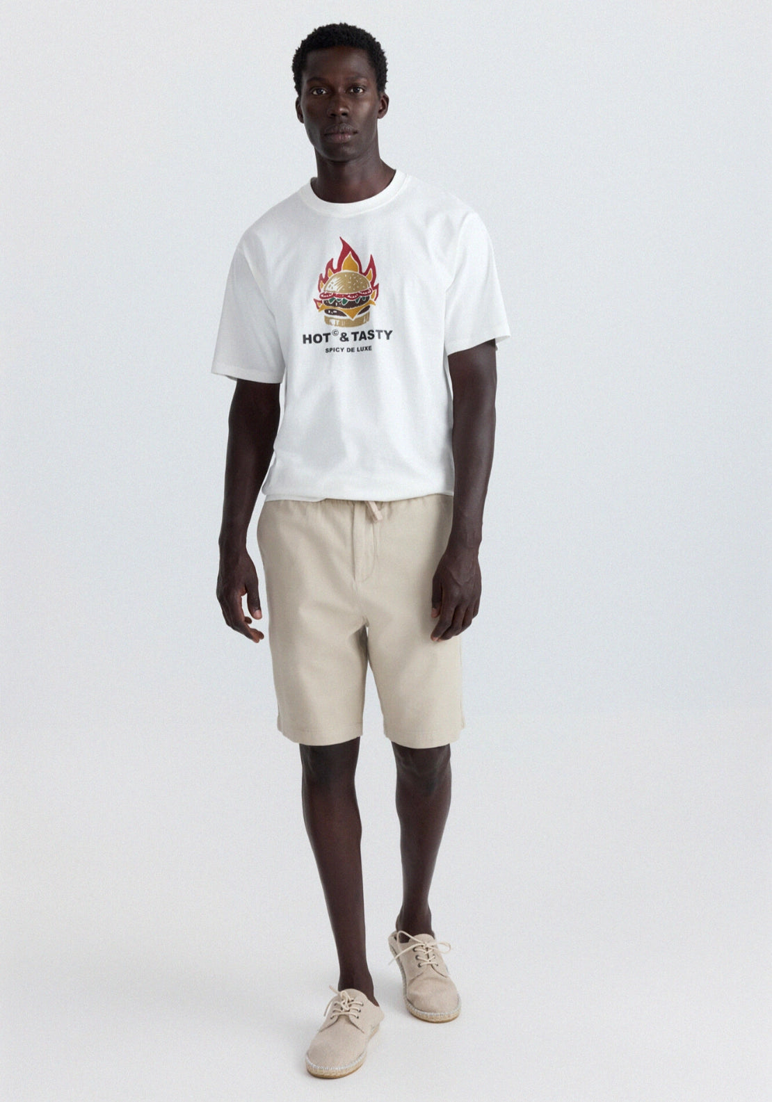 Burger Graphic T-Shirt - White