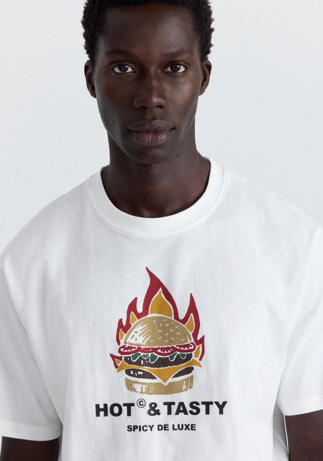 Burger Graphic T-Shirt - White