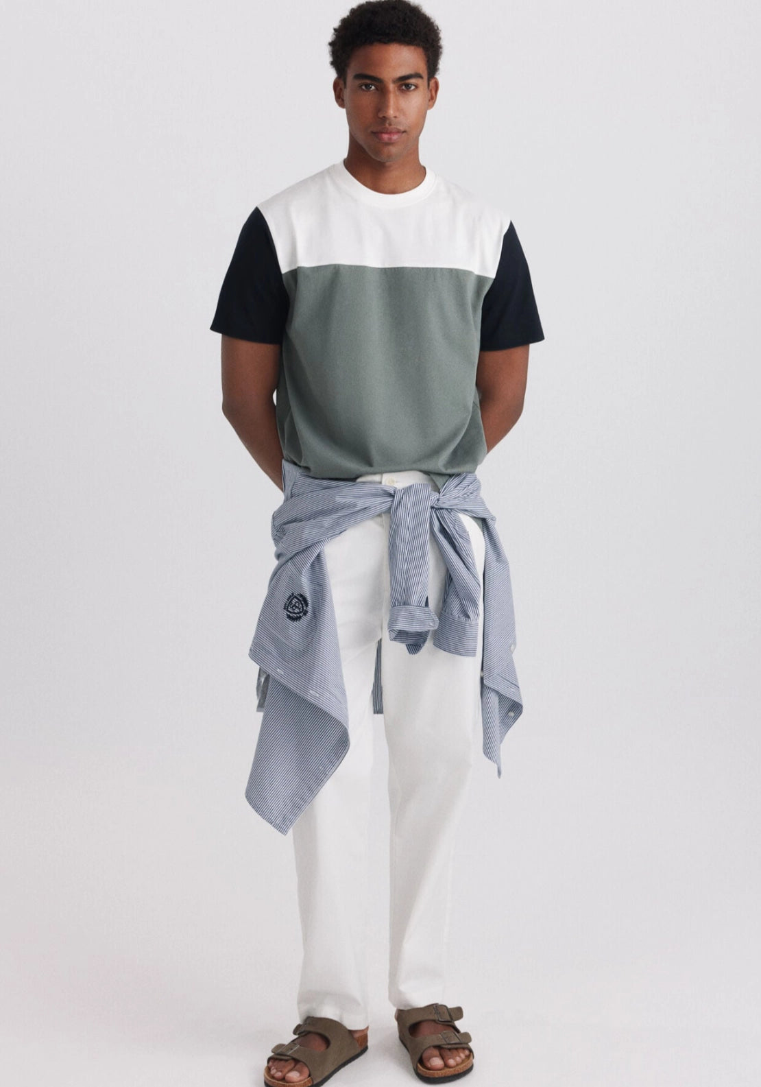 Color Block T-Shirt - Green