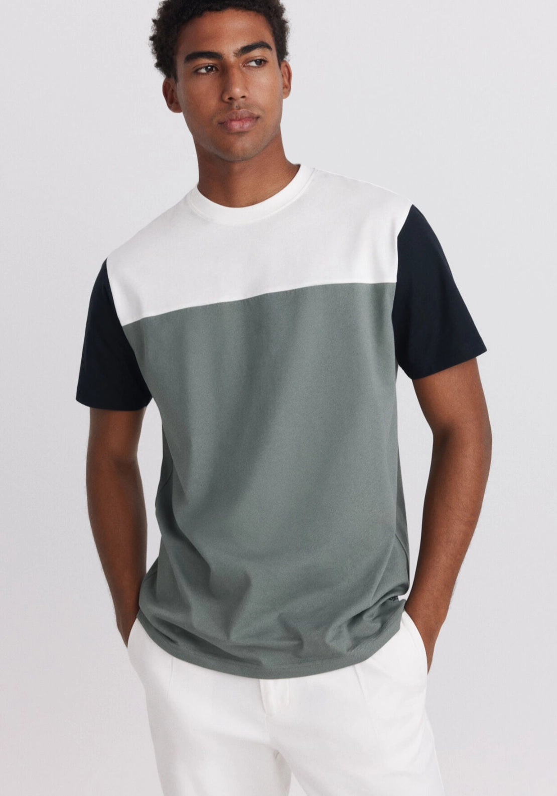 Color Block T-Shirt - Green