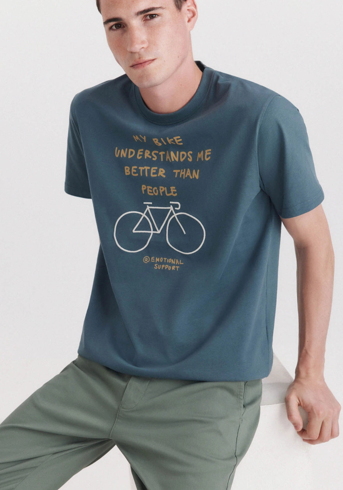 Mi Bike Graphic Tshirt - Blue