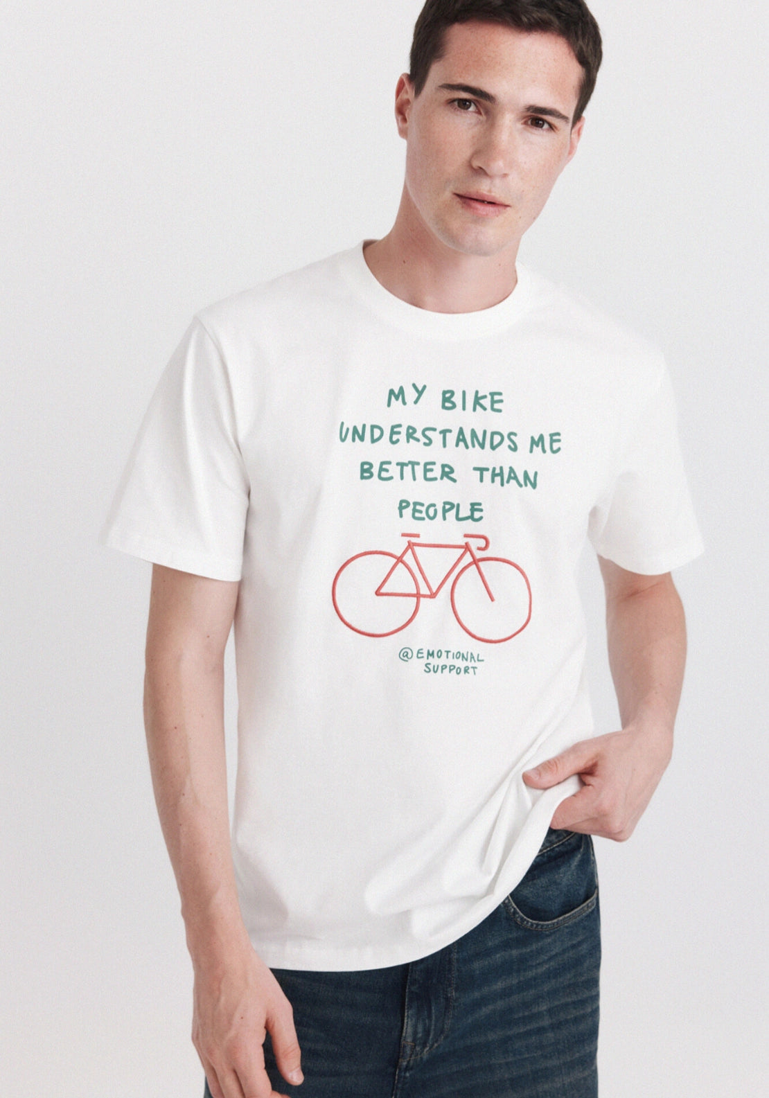 Mi Bike Graphic Tshirt - White