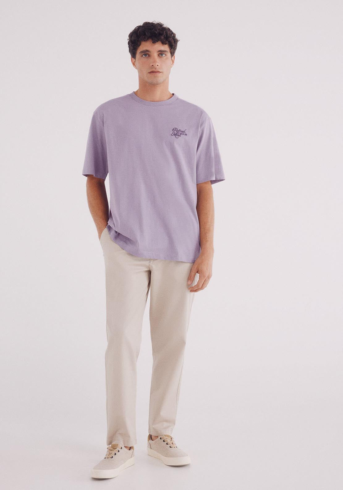 Springfield Refresh T-Shirt - Purple 3 Shaws Department Stores