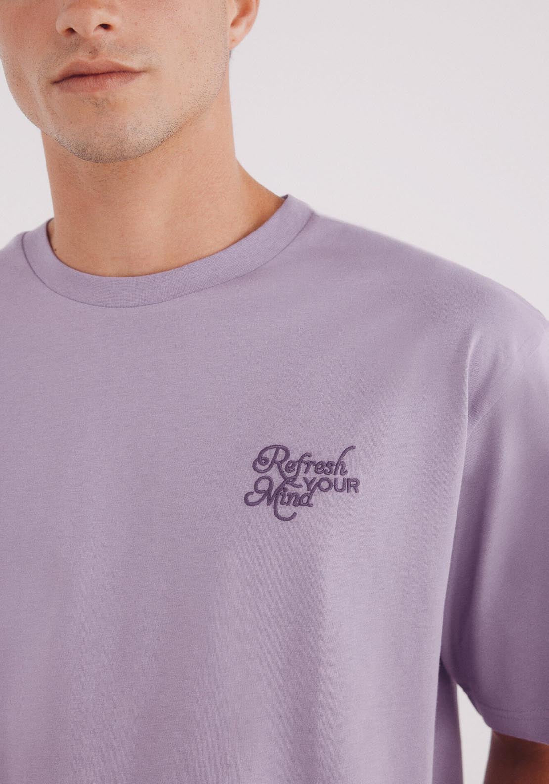 Springfield Refresh T-Shirt - Purple 4 Shaws Department Stores