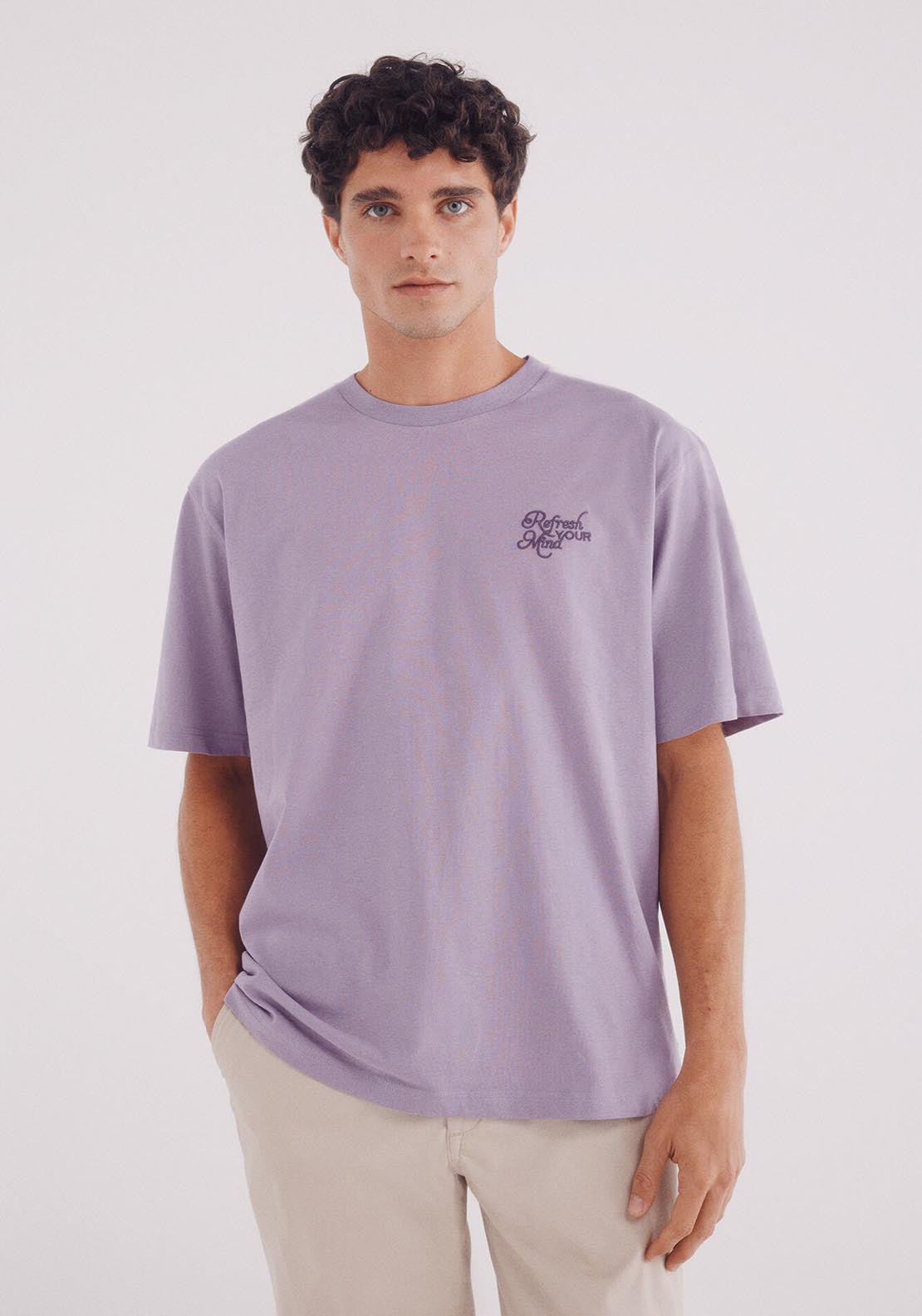 Springfield Refresh T-Shirt - Purple 1 Shaws Department Stores