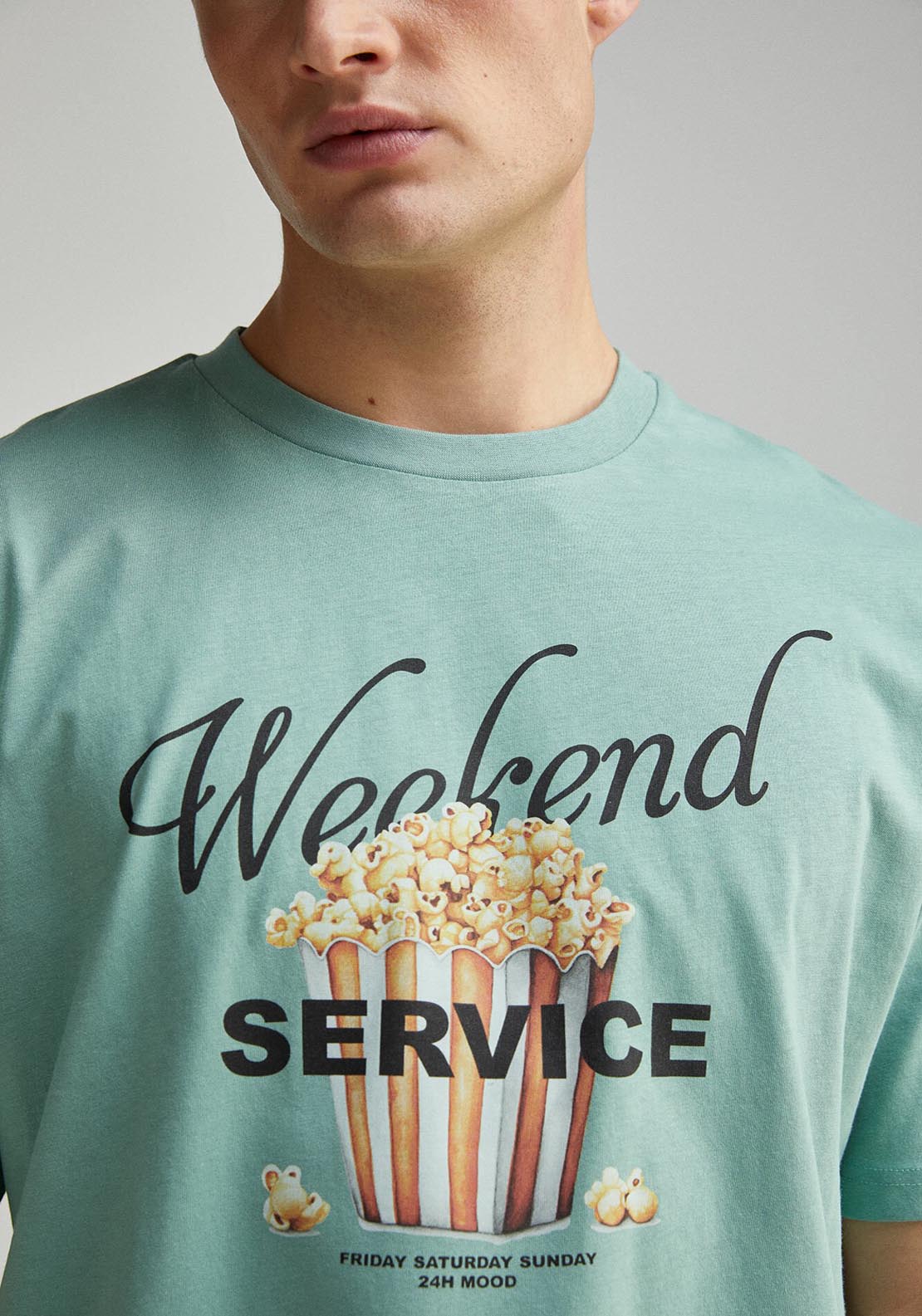 Springfield Weekend Service T-Shirt - Green 3 Shaws Department Stores
