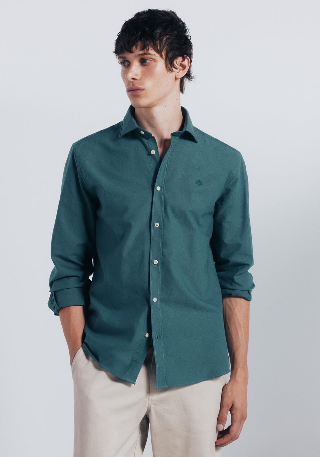 Lightweight Oxford Shirt - Green
