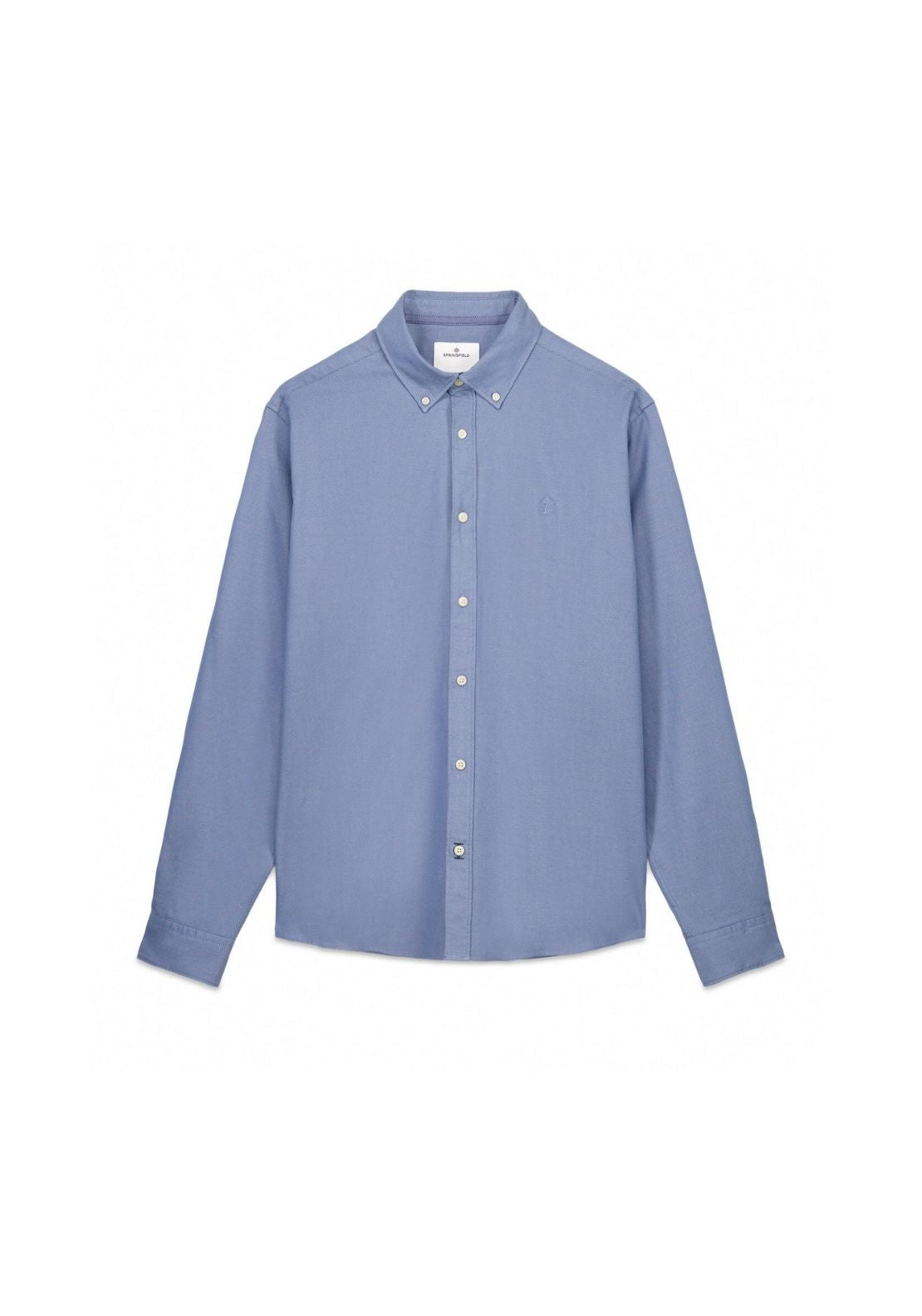 Two Tone Structured Shirt - Blue