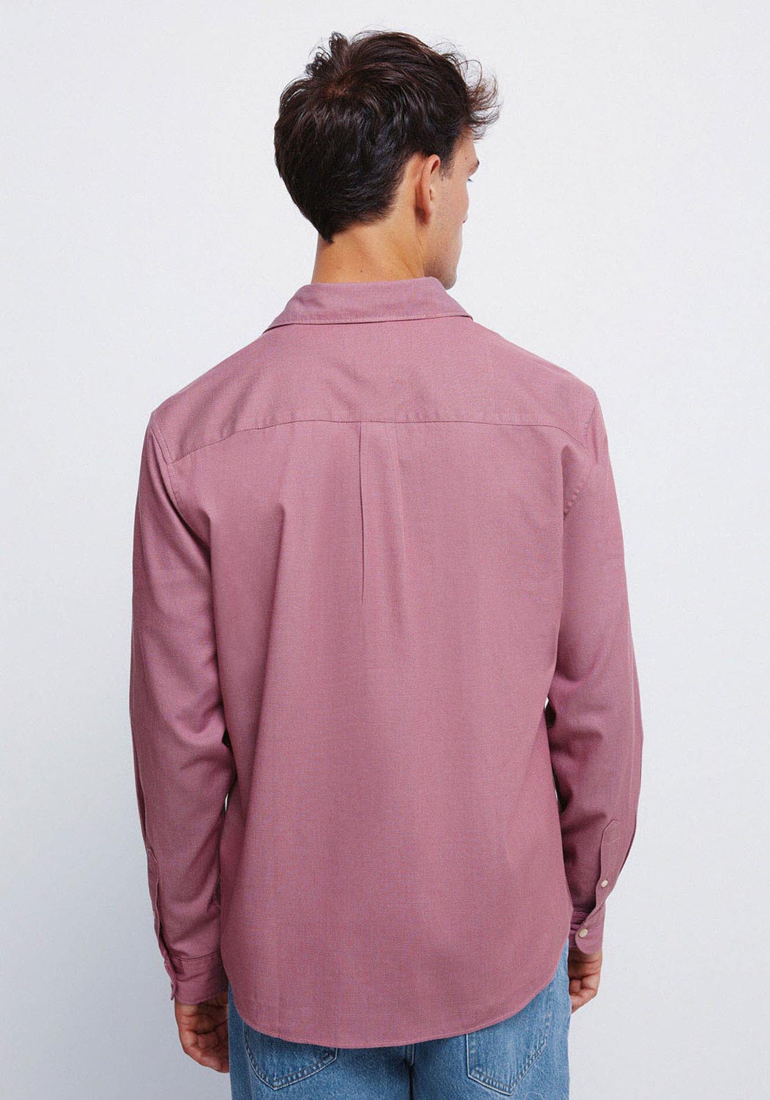 Springfield Two Tone Structured Shirt - Red 2 Shaws Department Stores