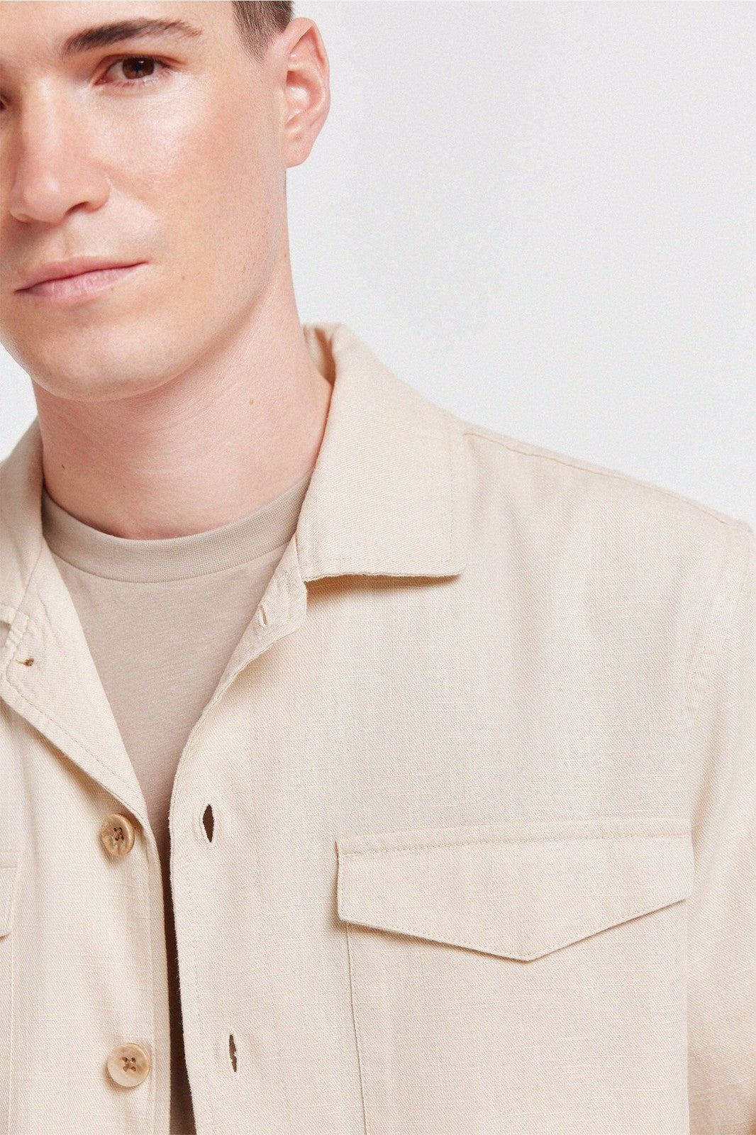 Lightweight Overshirt - Beige