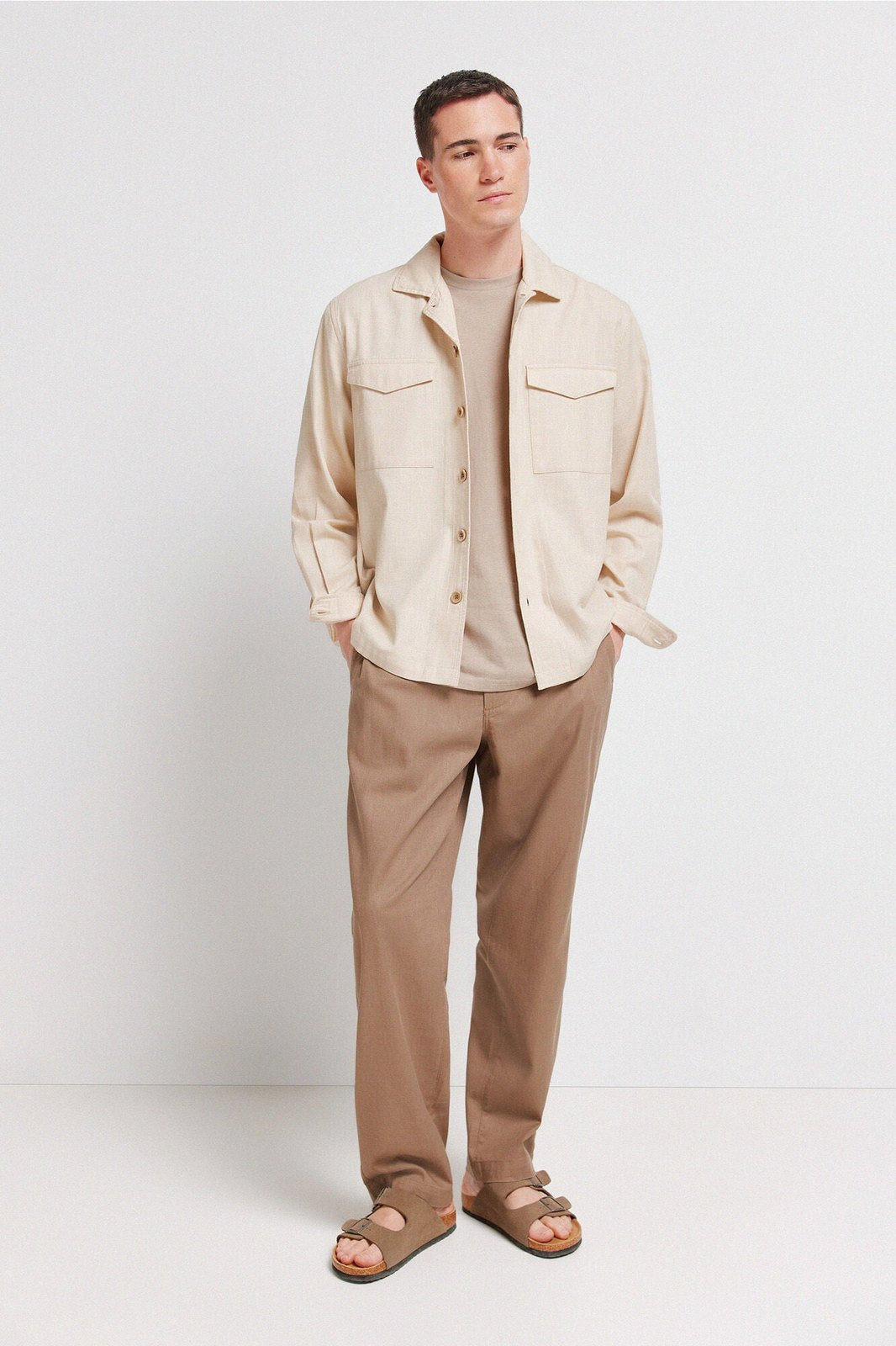 Lightweight Overshirt - Beige