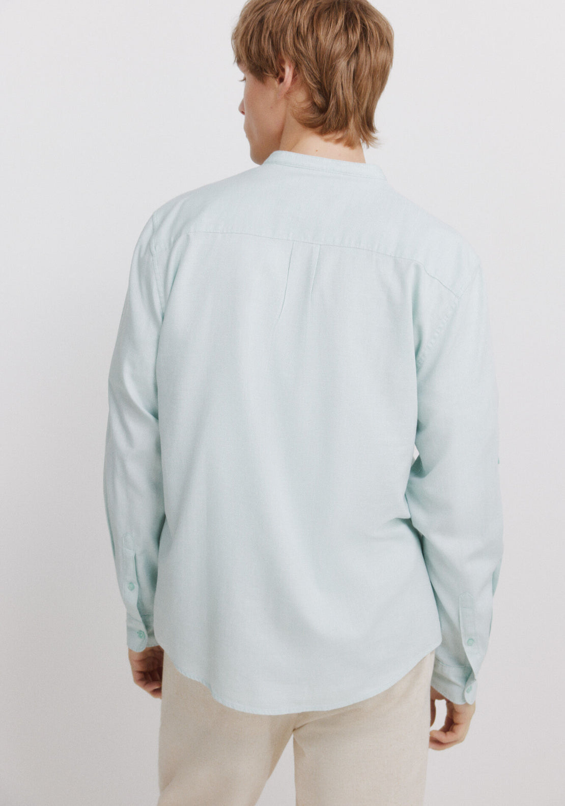 100% Cotton Structured Shirt - Green
