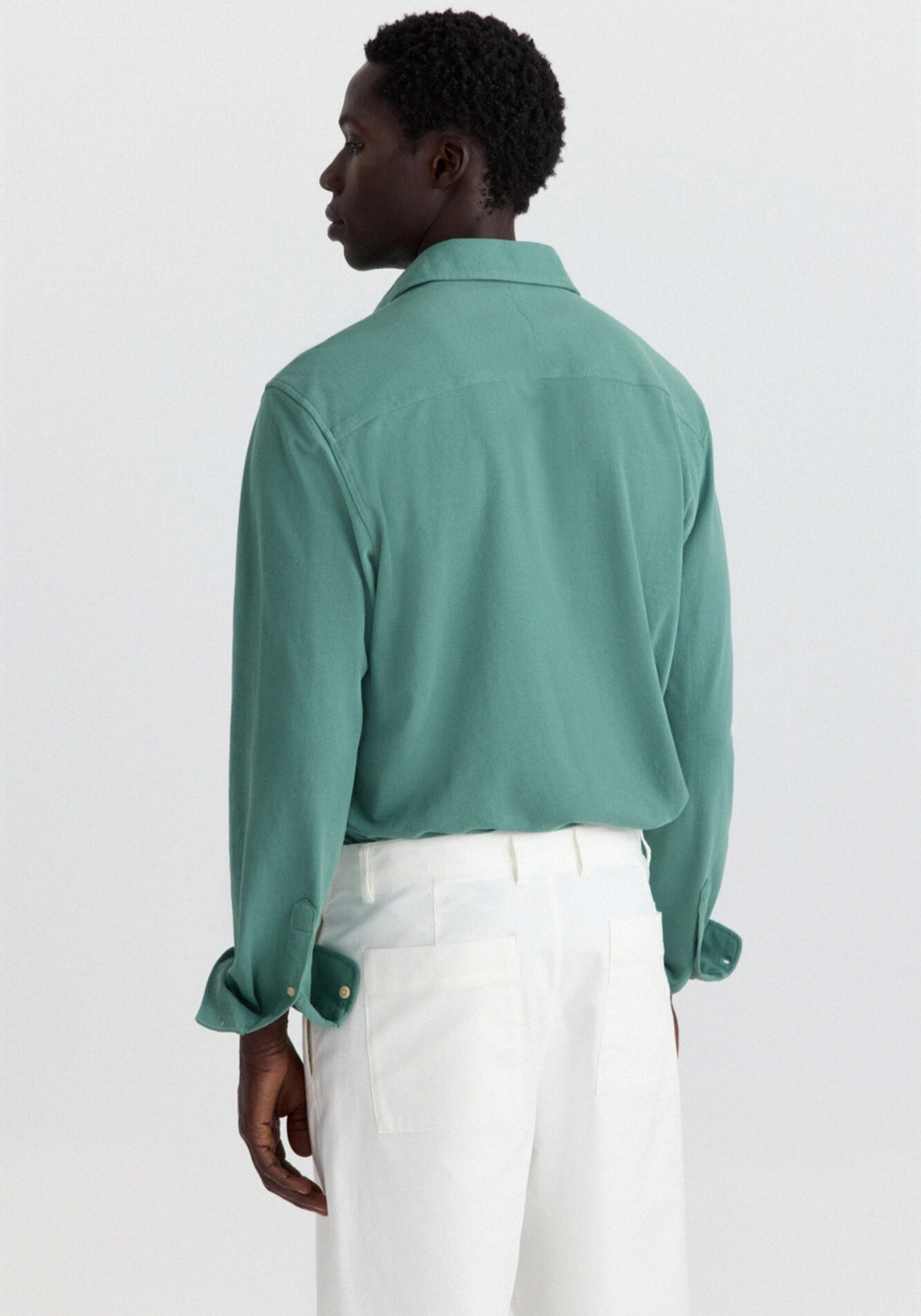 Pique Structure Shirt - Green