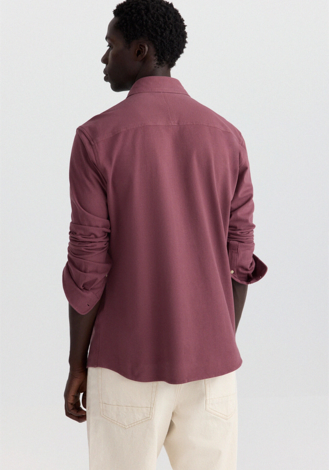 Pique Structure Shirt - Red