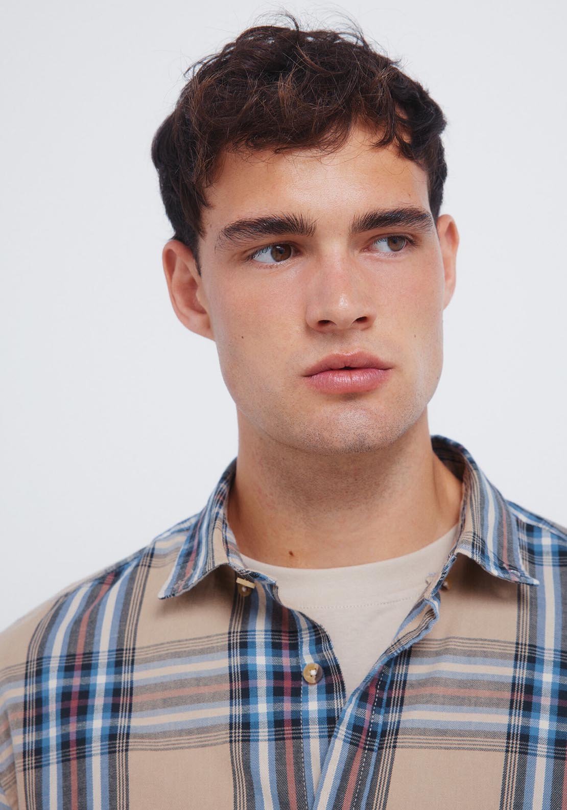 Springfield Tartan Plaid Shirt - Yellow / Gold 3 Shaws Department Stores